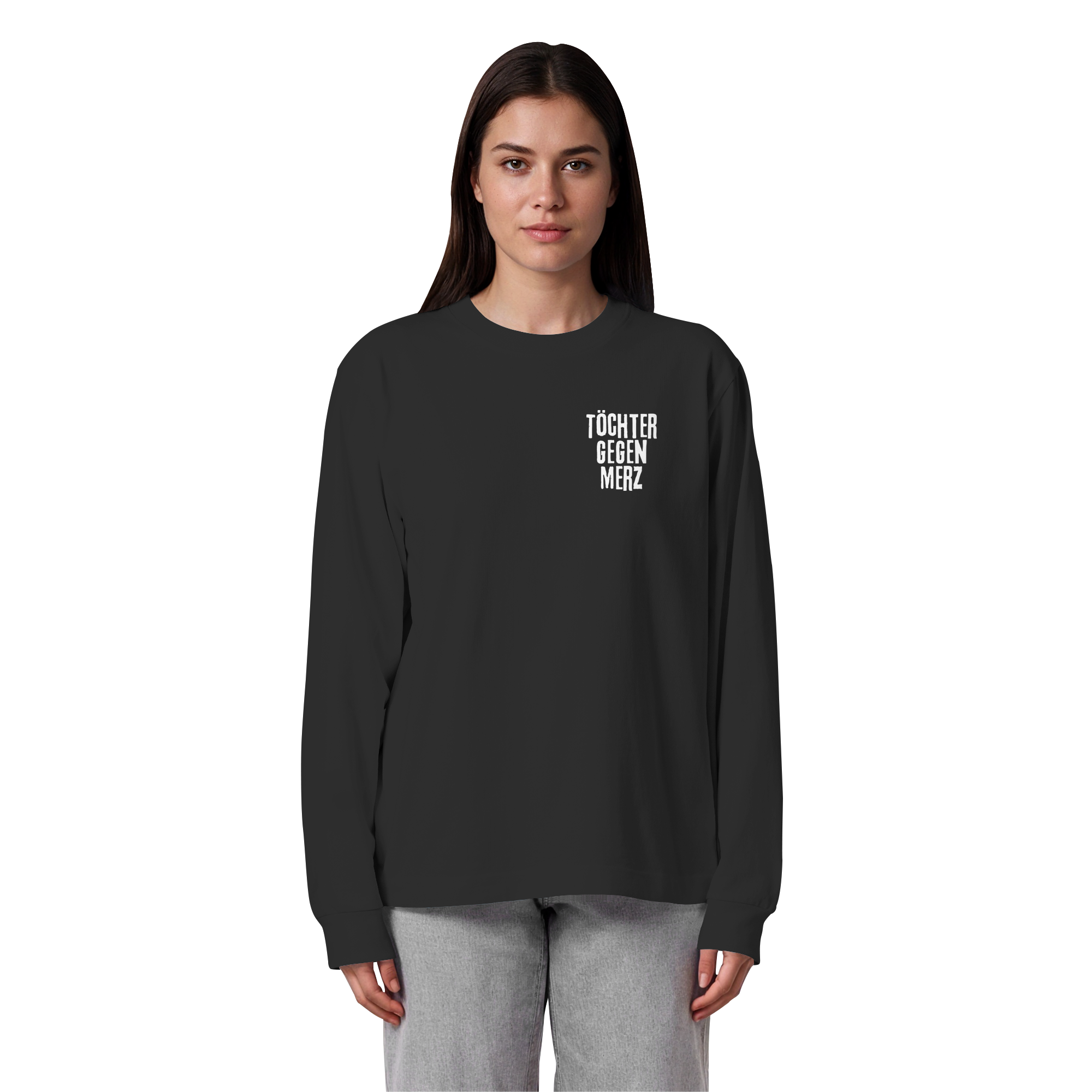 Töchter gegen Merz - Organic Heavy Oversized Longsleeve T-Shirt