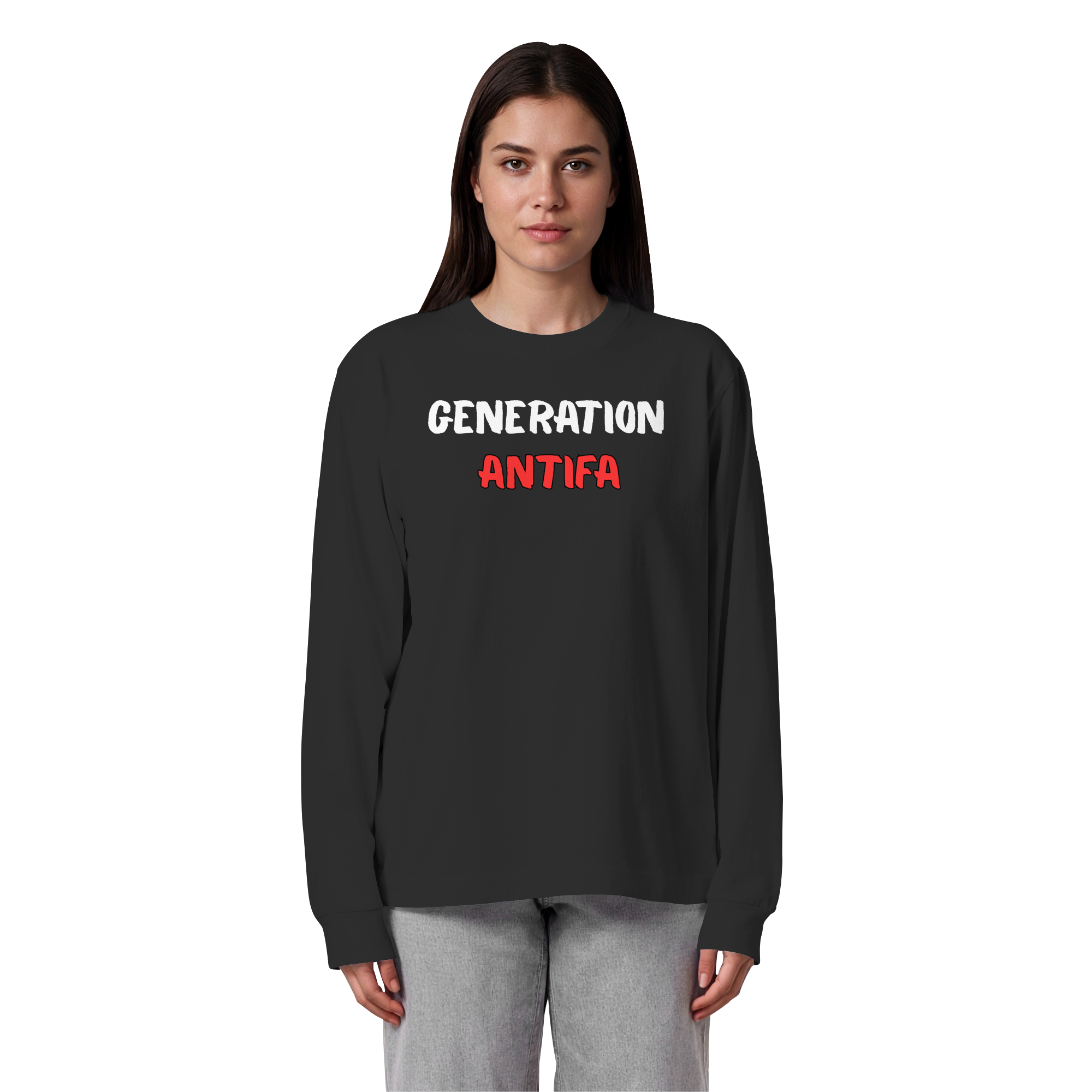 Generation Antifa - Organic Heavy Oversized Longsleeve T-Shirt