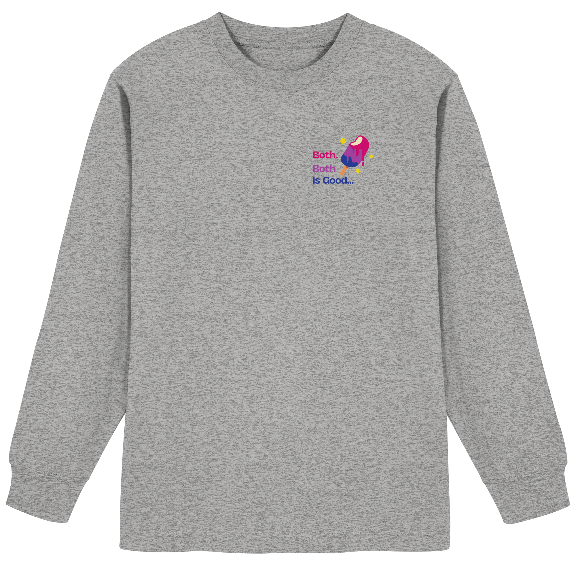 Bi Pride: Both is Good - Organic Heavy Oversized Longsleeve T-Shirt