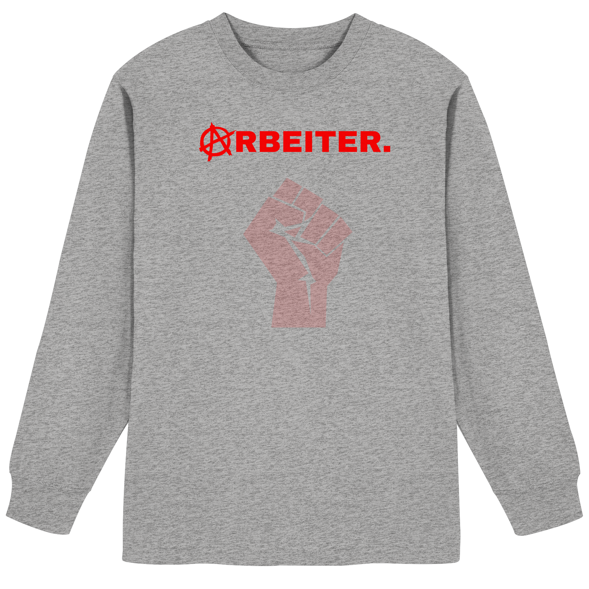 ARBEITER. "Solidarisch und Frei Edition" - Organic Heavy Oversized Longsleeve T-Shirt