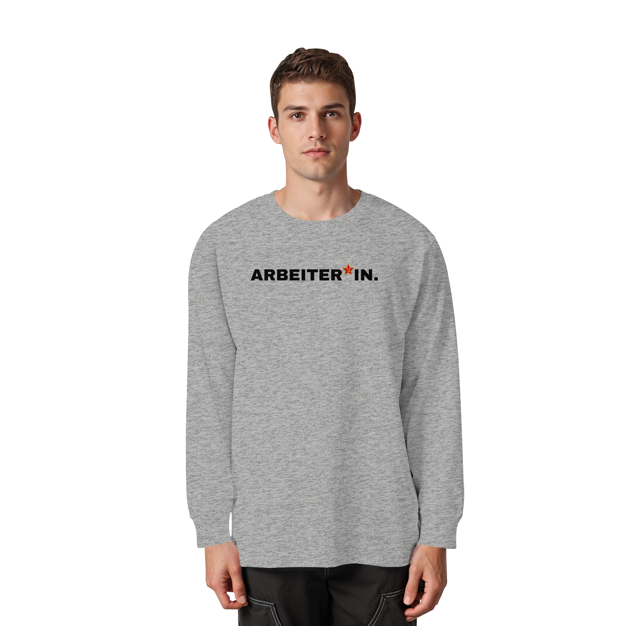 ARBEITER*IN. "Plain Work Edition" - Organic Heavy Oversized Longsleeve T-Shirt