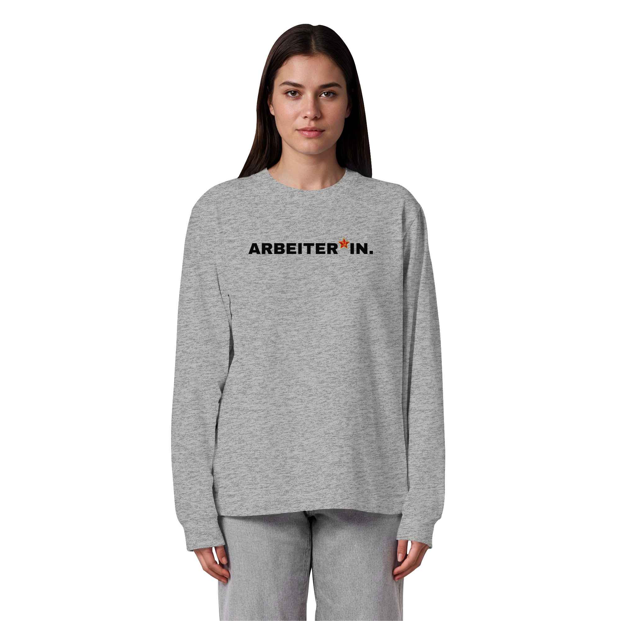 ARBEITER*IN. "Plain Work Edition" - Organic Heavy Oversized Longsleeve T-Shirt