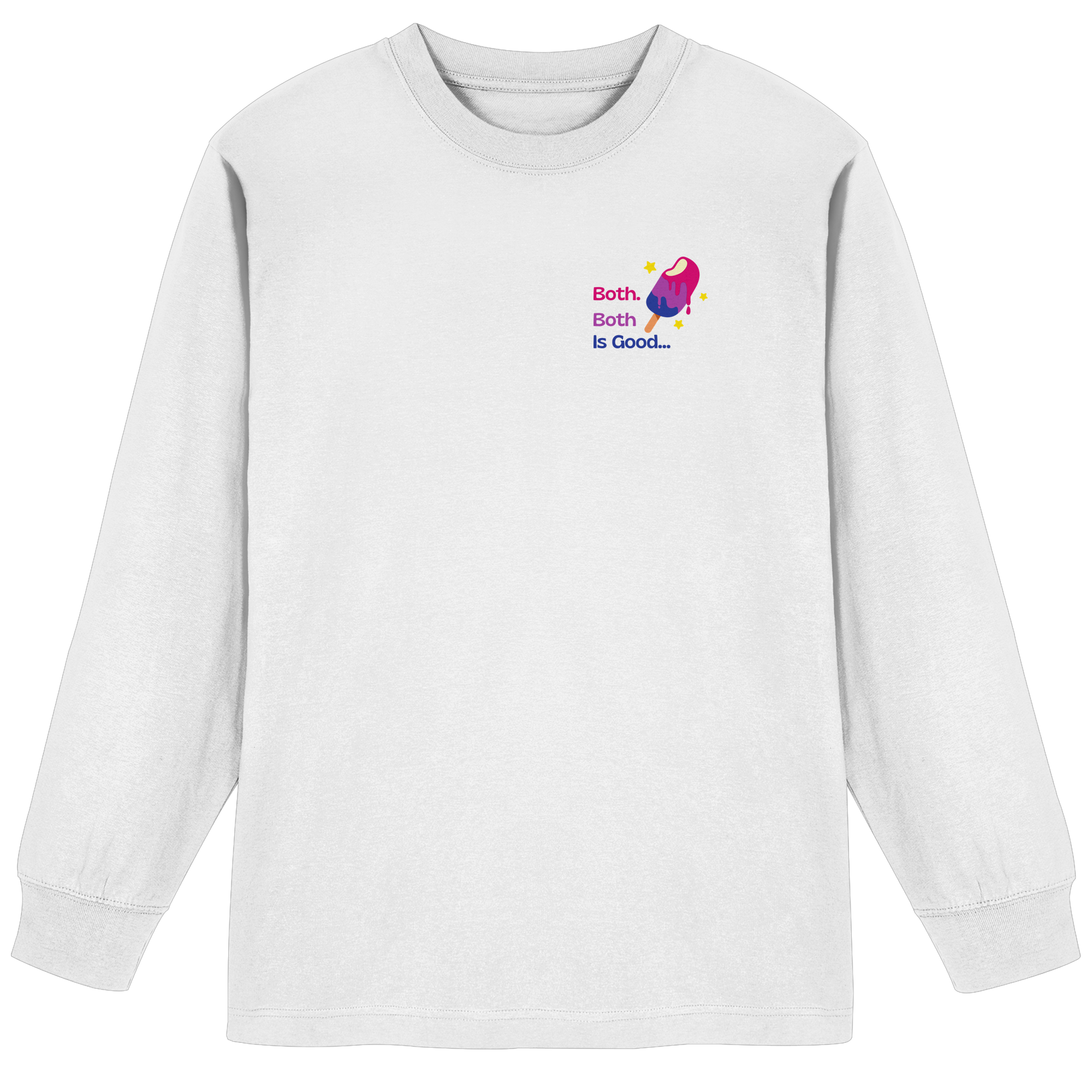 Bi Pride: Both is Good - Organic Heavy Oversized Longsleeve T-Shirt