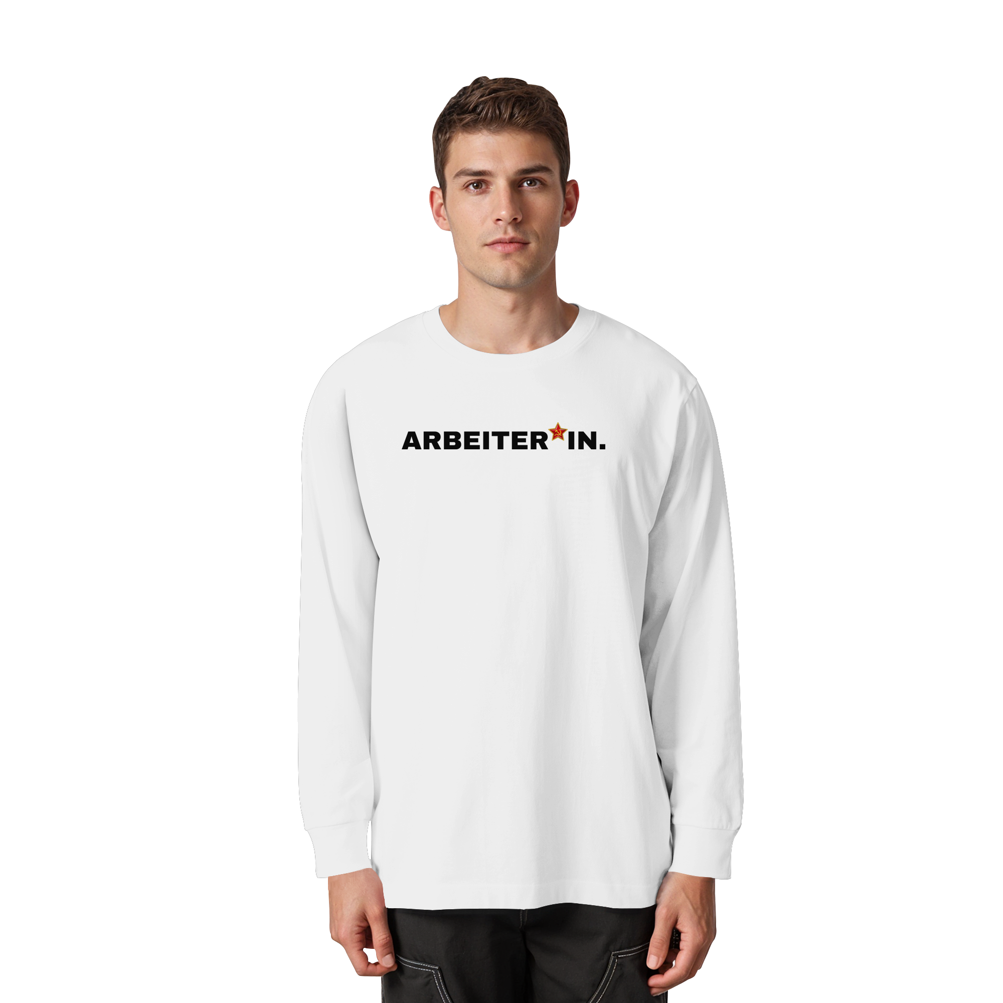 ARBEITER*IN. "Plain Work Edition" - Organic Heavy Oversized Longsleeve T-Shirt