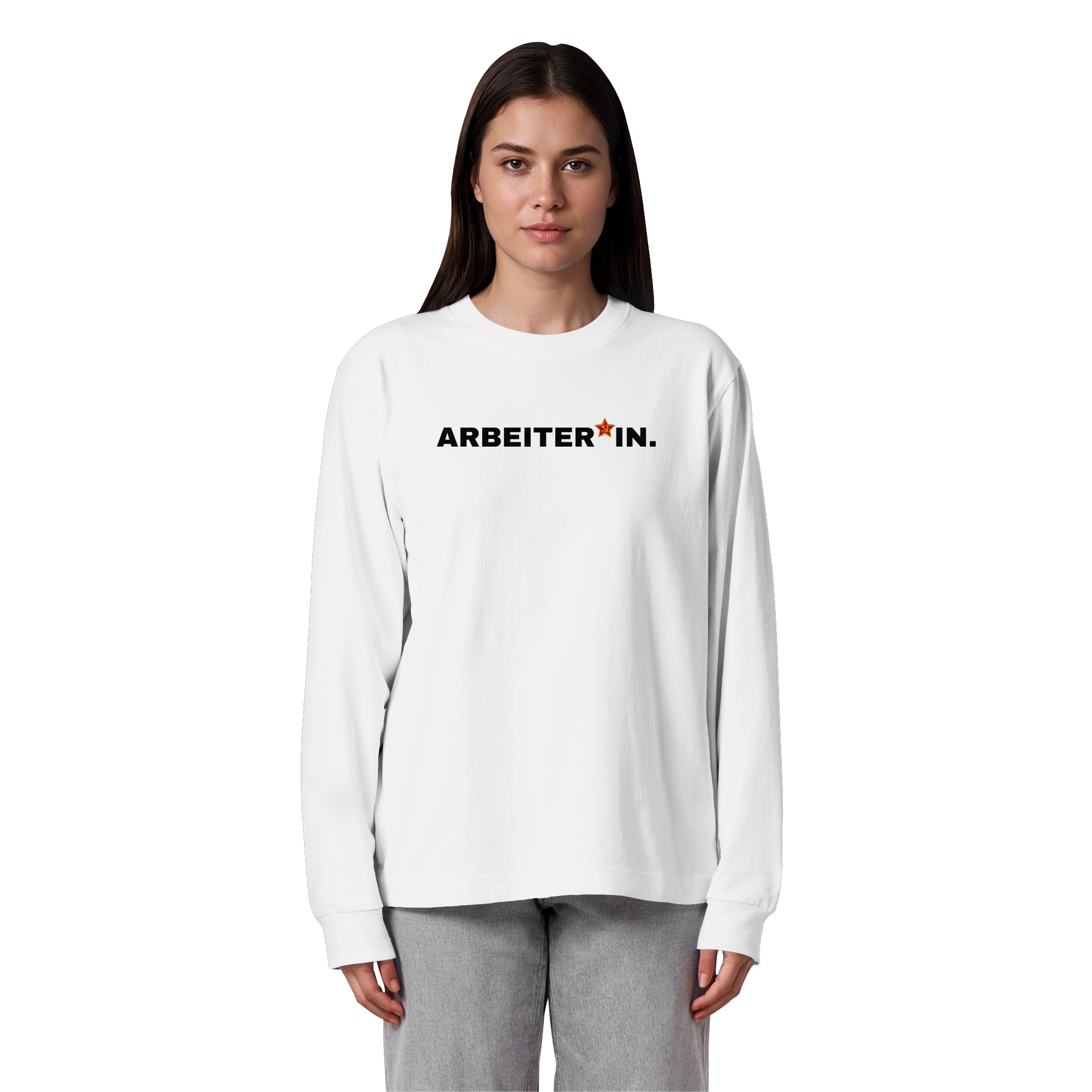 ARBEITER*IN. "Plain Work Edition" - Organic Heavy Oversized Longsleeve T-Shirt