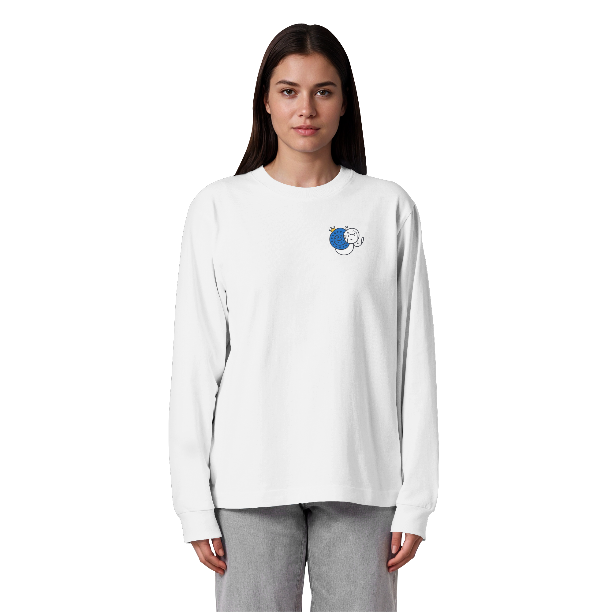 Meine Heilung braucht Zeit "Schwarze Edition" Backprint - Organic Heavy Oversized Longsleeve T-Shirt