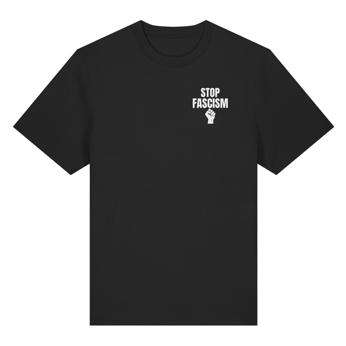 Stop Fascism "Raised Fist Edition" - Organic Heavy Shirt