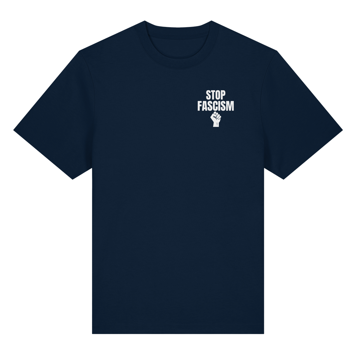 Stop Fascism "Raised Fist Edition" - Organic Heavy Shirt