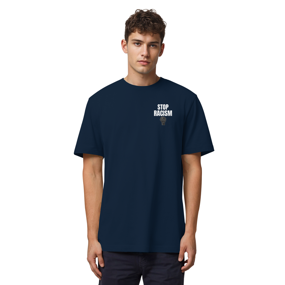 Stop Racism "Raised Fist Edition" - Organic Heavy Shirt