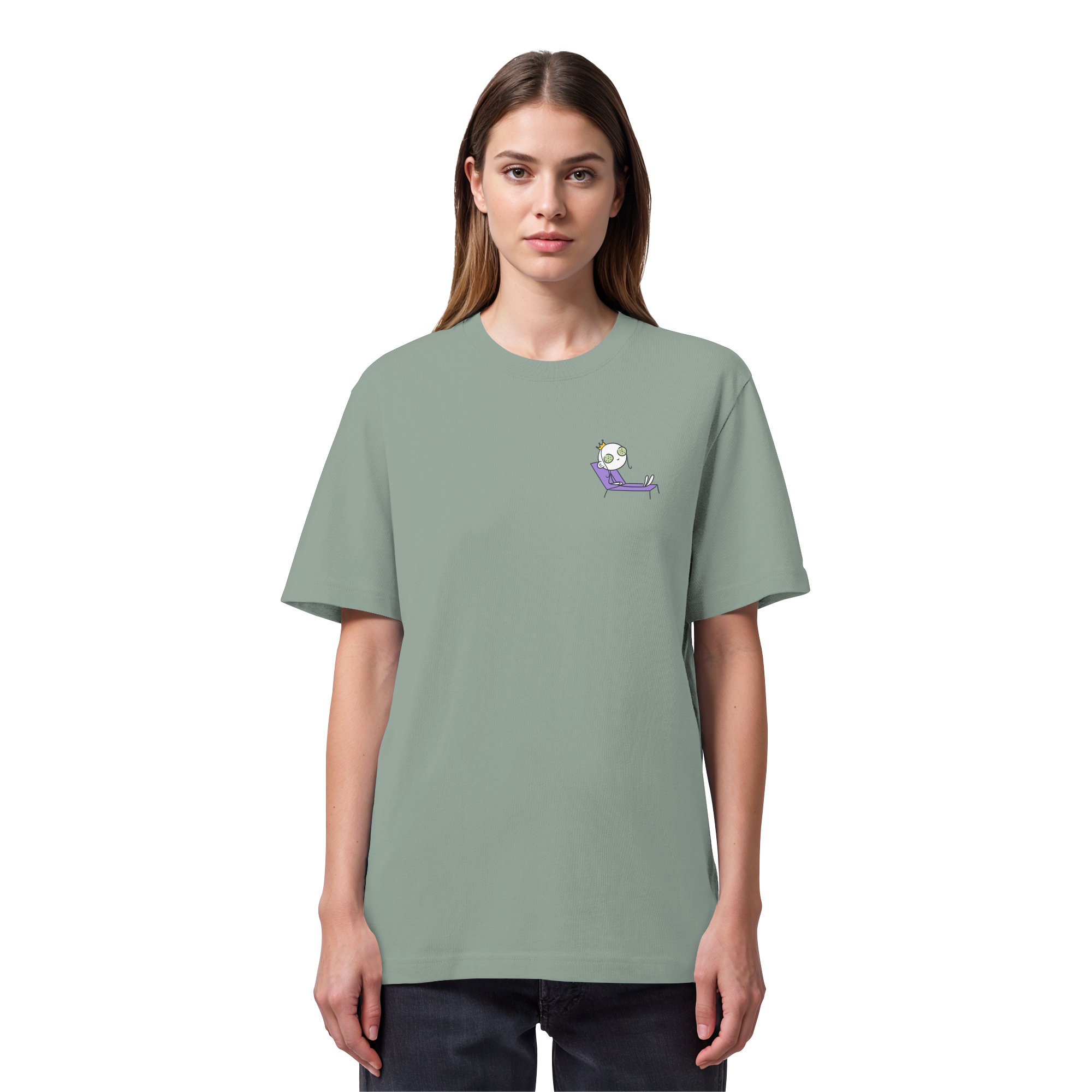 Seelenmännchen "Chill Out Edition" Brustprint - Organic Heavy T-Shirt