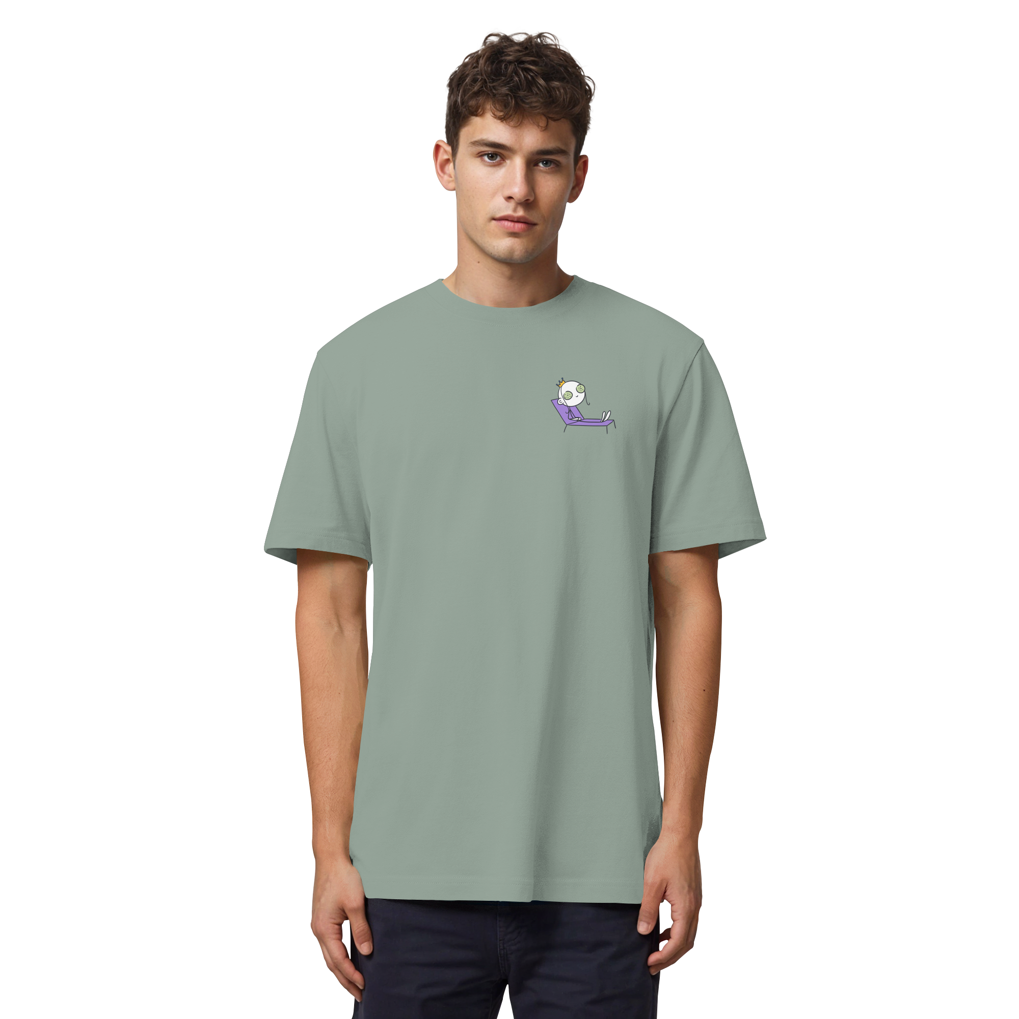 Seelenmännchen "Chill Out Edition" Brustprint - Organic Heavy T-Shirt