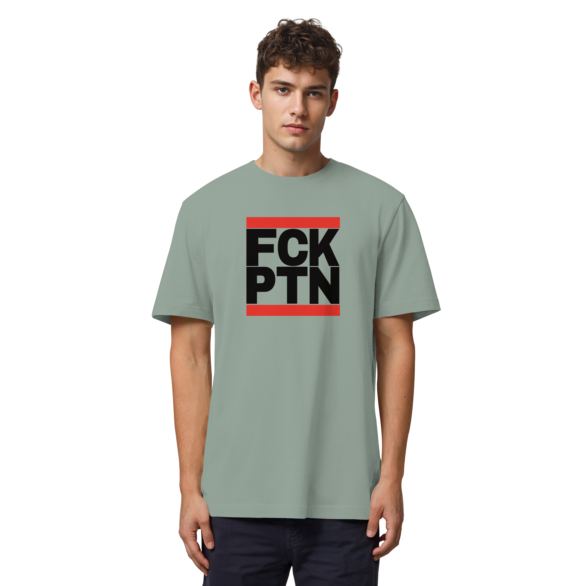 FCK PTN (schwarze Schrift) - Organic Heavy T-Shirt