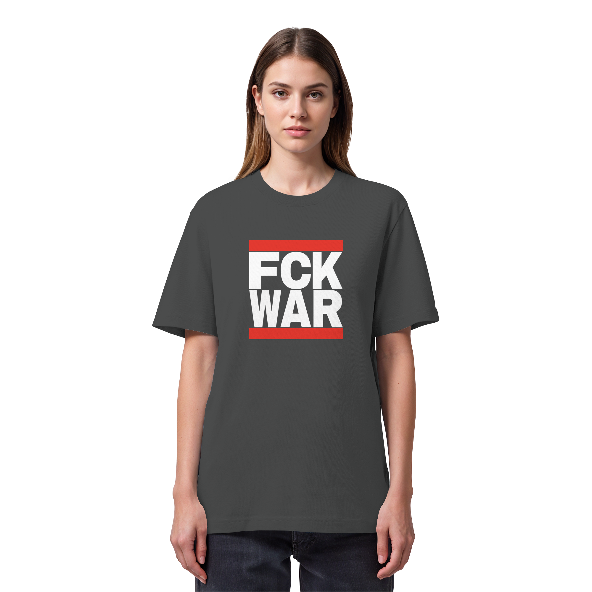 FCK WAR (weiße Schrift) - Organic Heavy T-Shirt