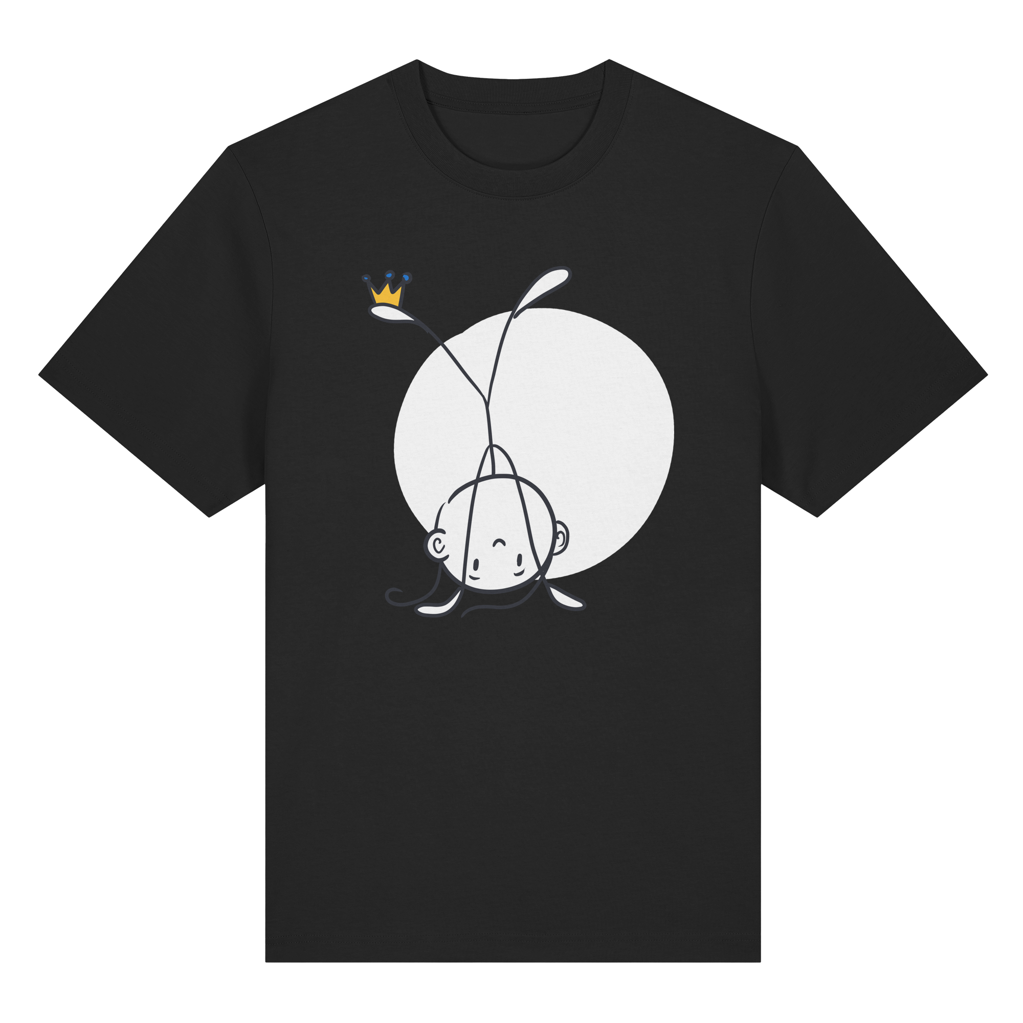 Seelenmännchen "Handstand Edition" Frontprint (dunkel) - Organic Heavy T-Shirt