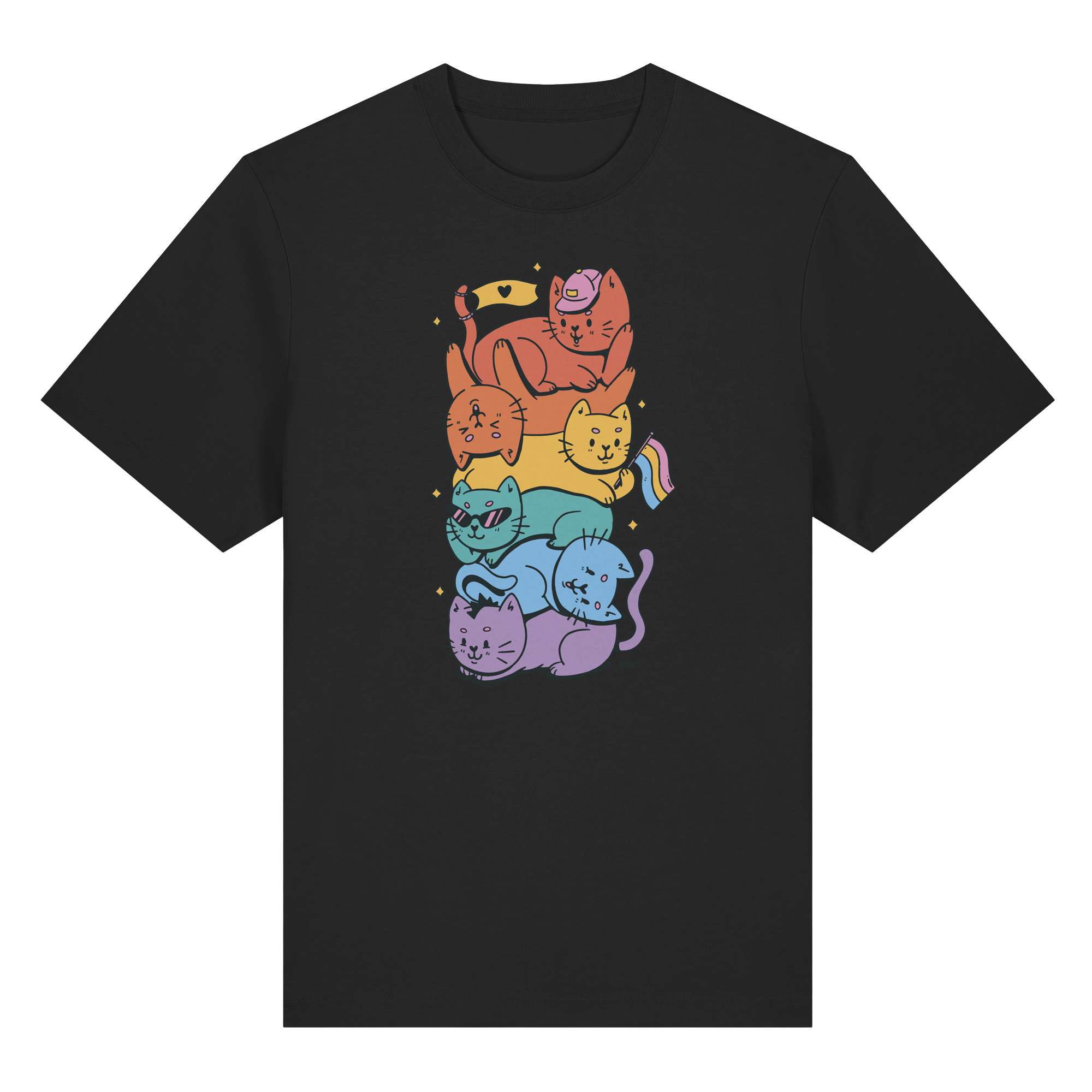 LGBTQ+ Katzen - Organic Heavy T-Shirt