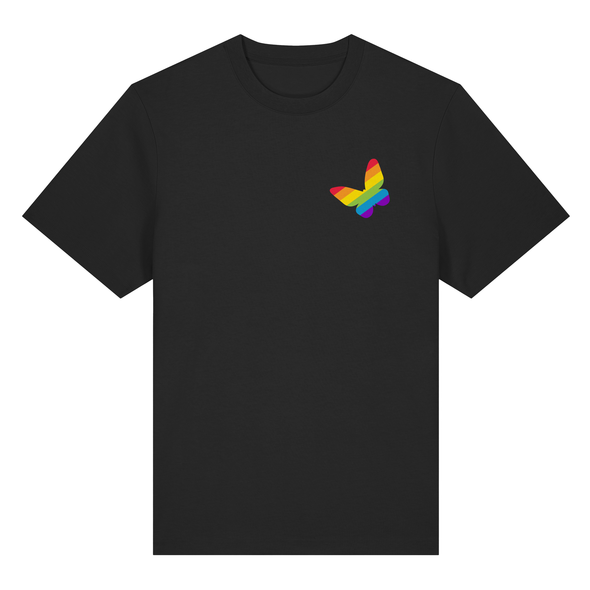 Regenbogen Schmetterling - Organic Heavy T-Shirt