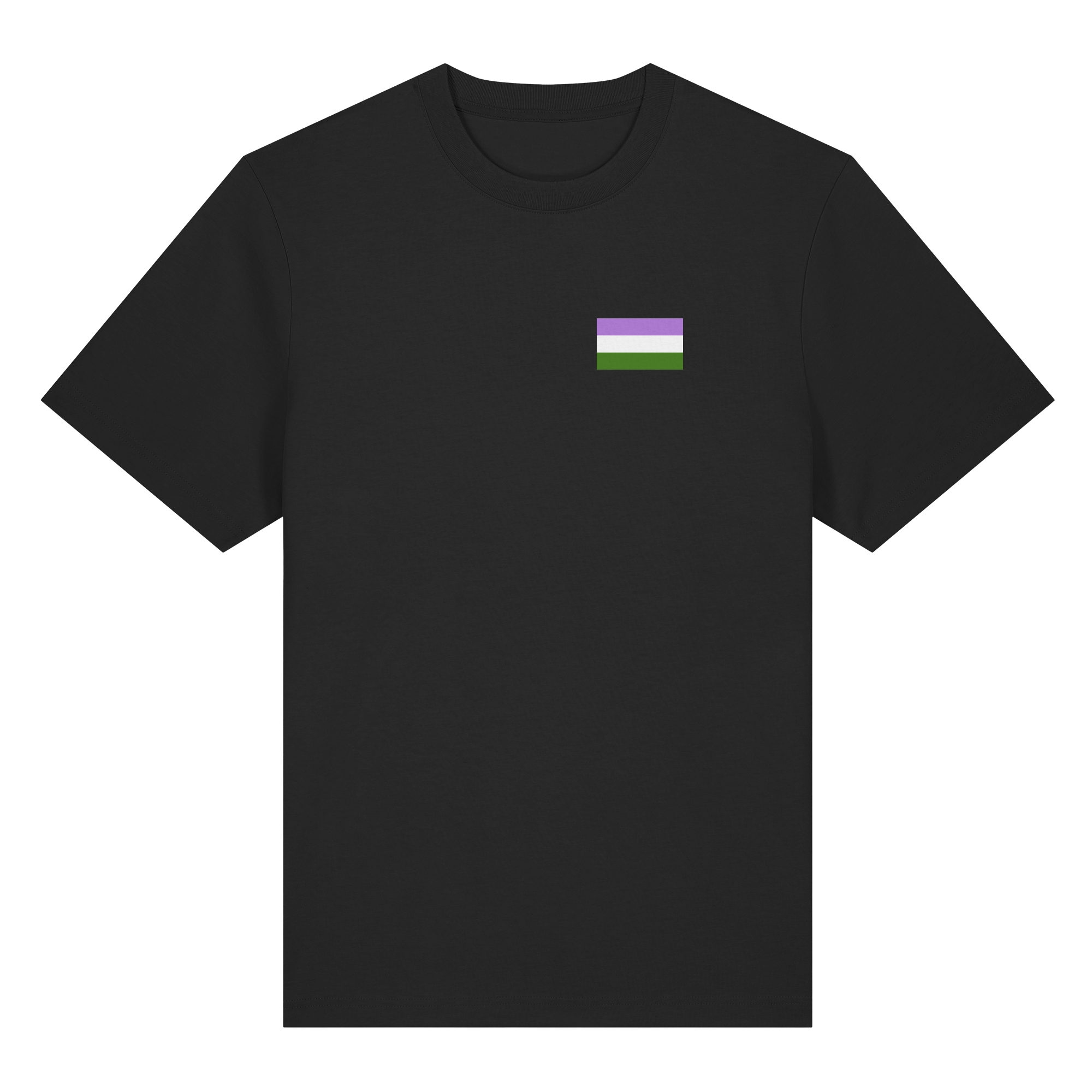 Genderqueer Pride Flag - Organic Heavy T-Shirt