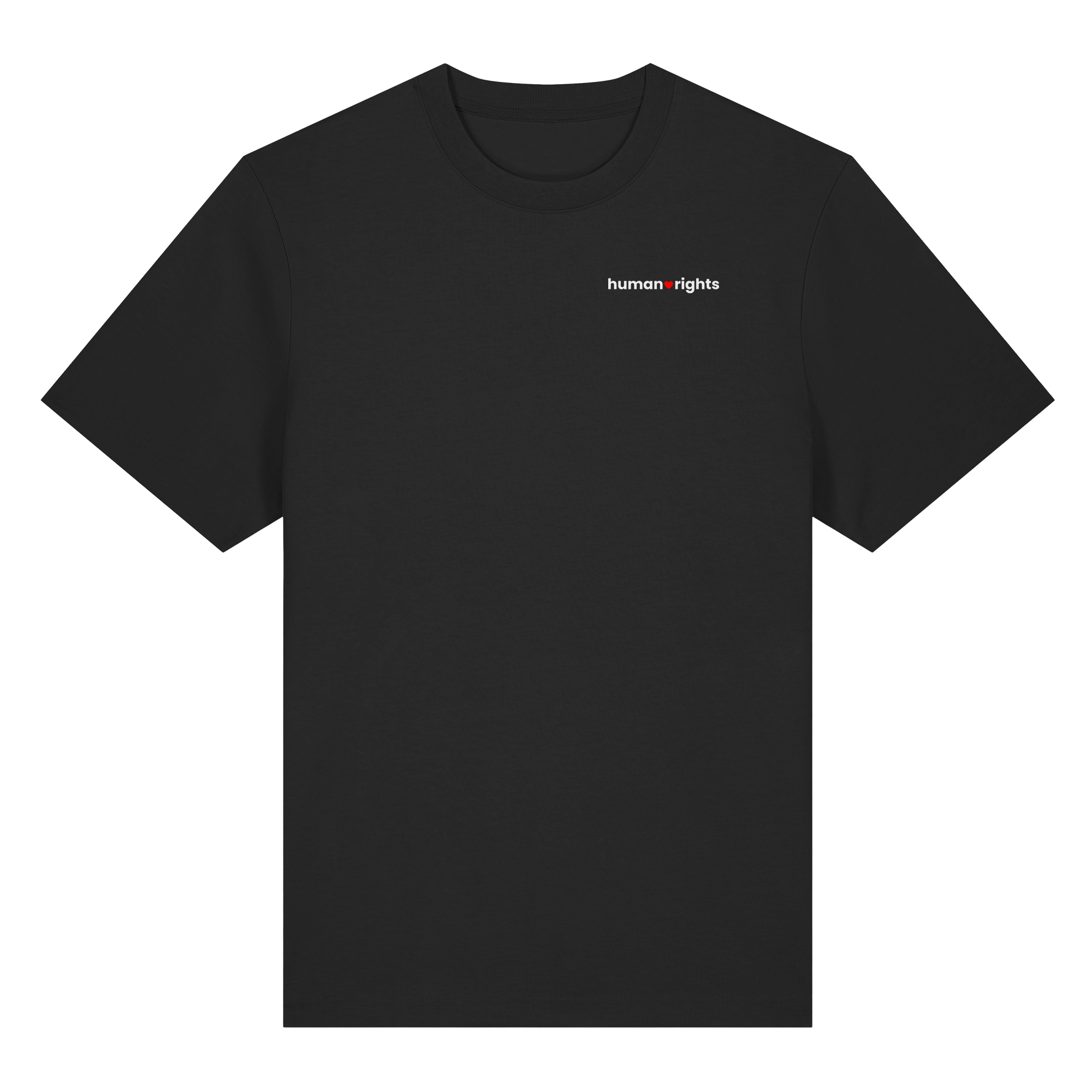 human rights "Red Heart Edition" - Organic Heavy T-Shirt