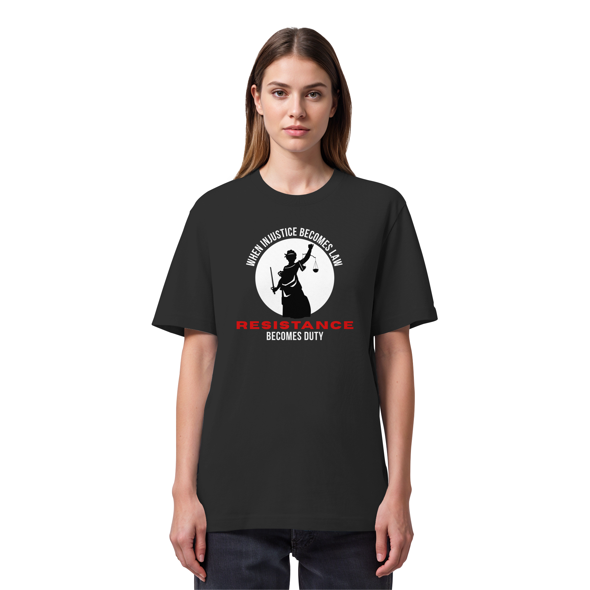 When Injustice becomes Law Resistance becomes Duty - Organic Heavy T-Shirt