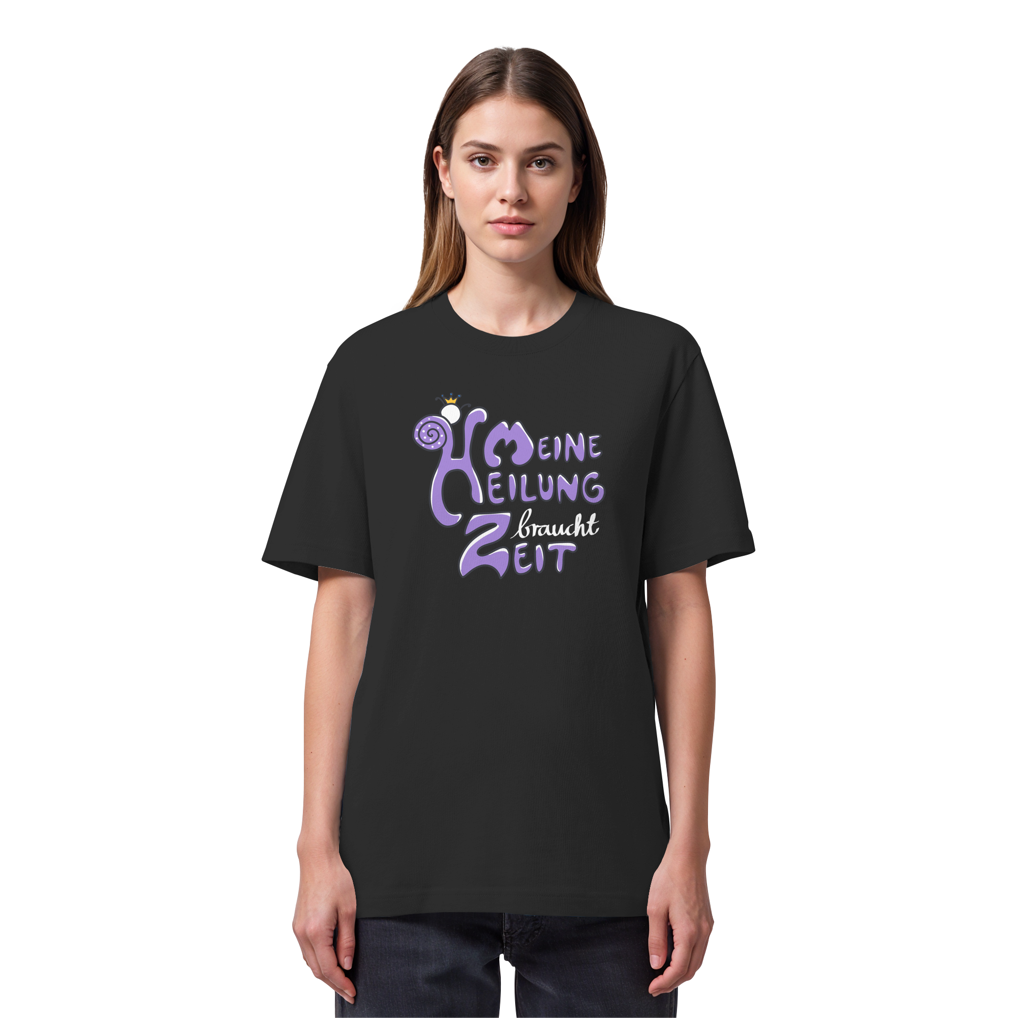 Meine Heilung braucht Zeit "Lila Edition" - Organic Heavy T-Shirt