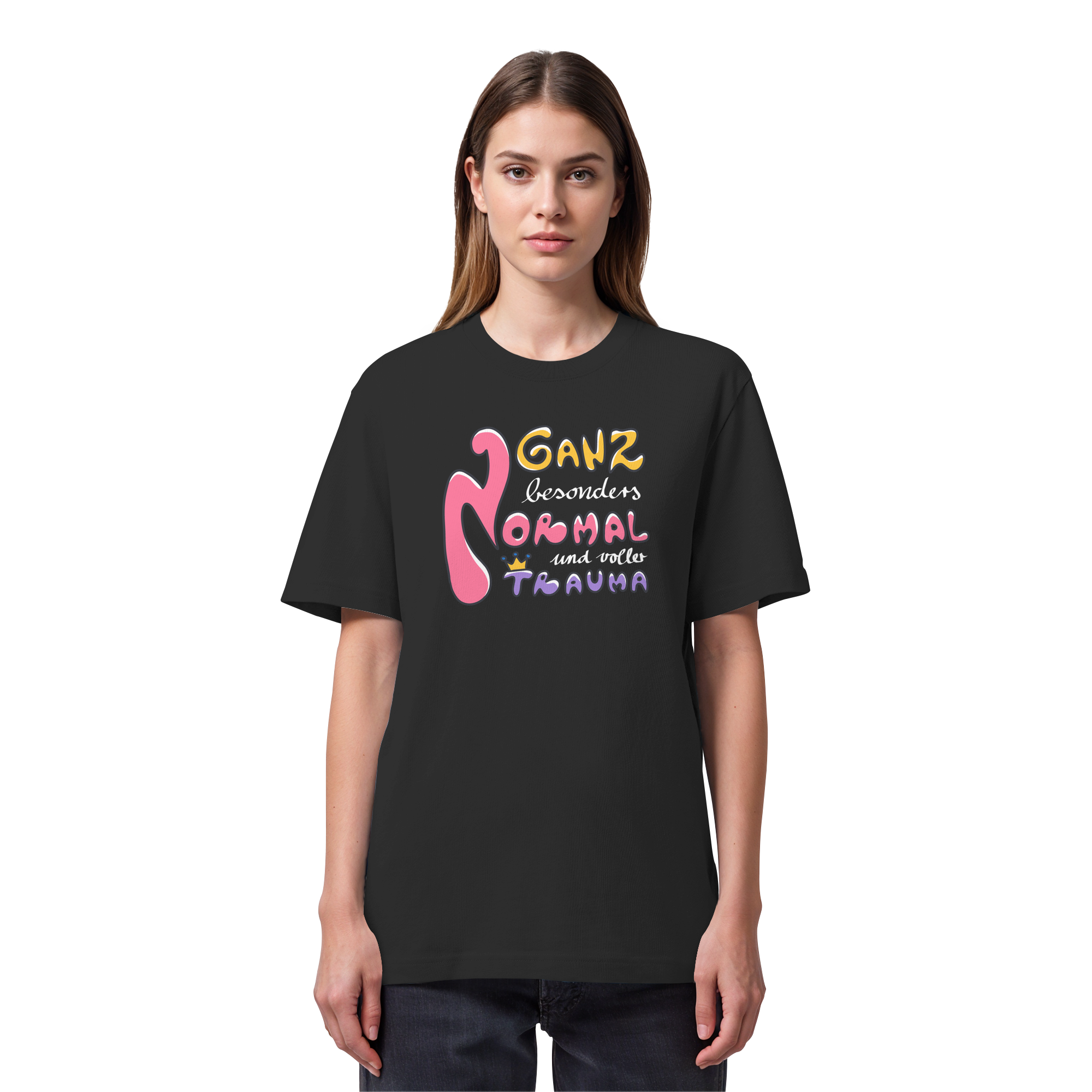 Ganz besonders Normal und voller Trauma "Bunte Edition" - Organic Heavy T-Shirt