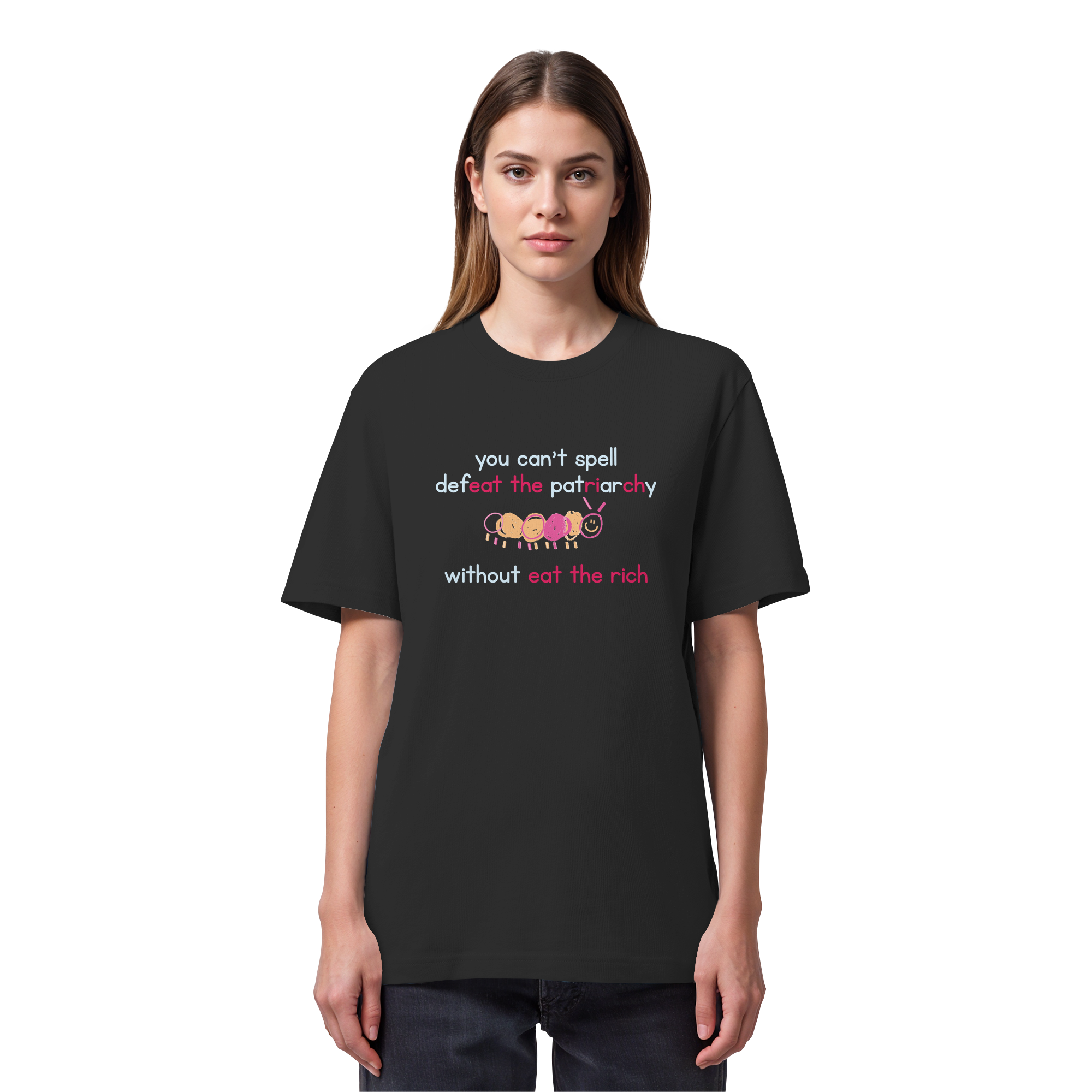 You can't spell Defeat the Patriarchy without Eat the Rich - Organic Heavy T-Shirt