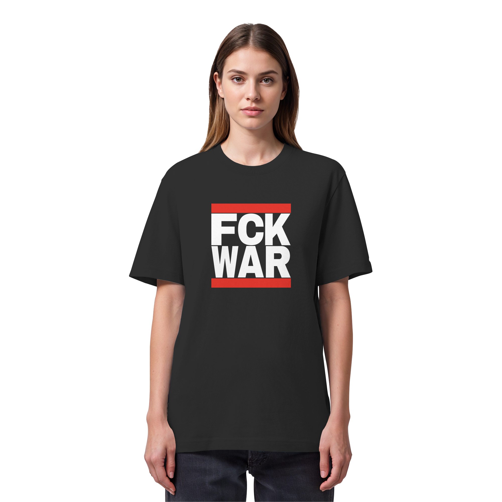 FCK WAR (weiße Schrift) - Organic Heavy T-Shirt
