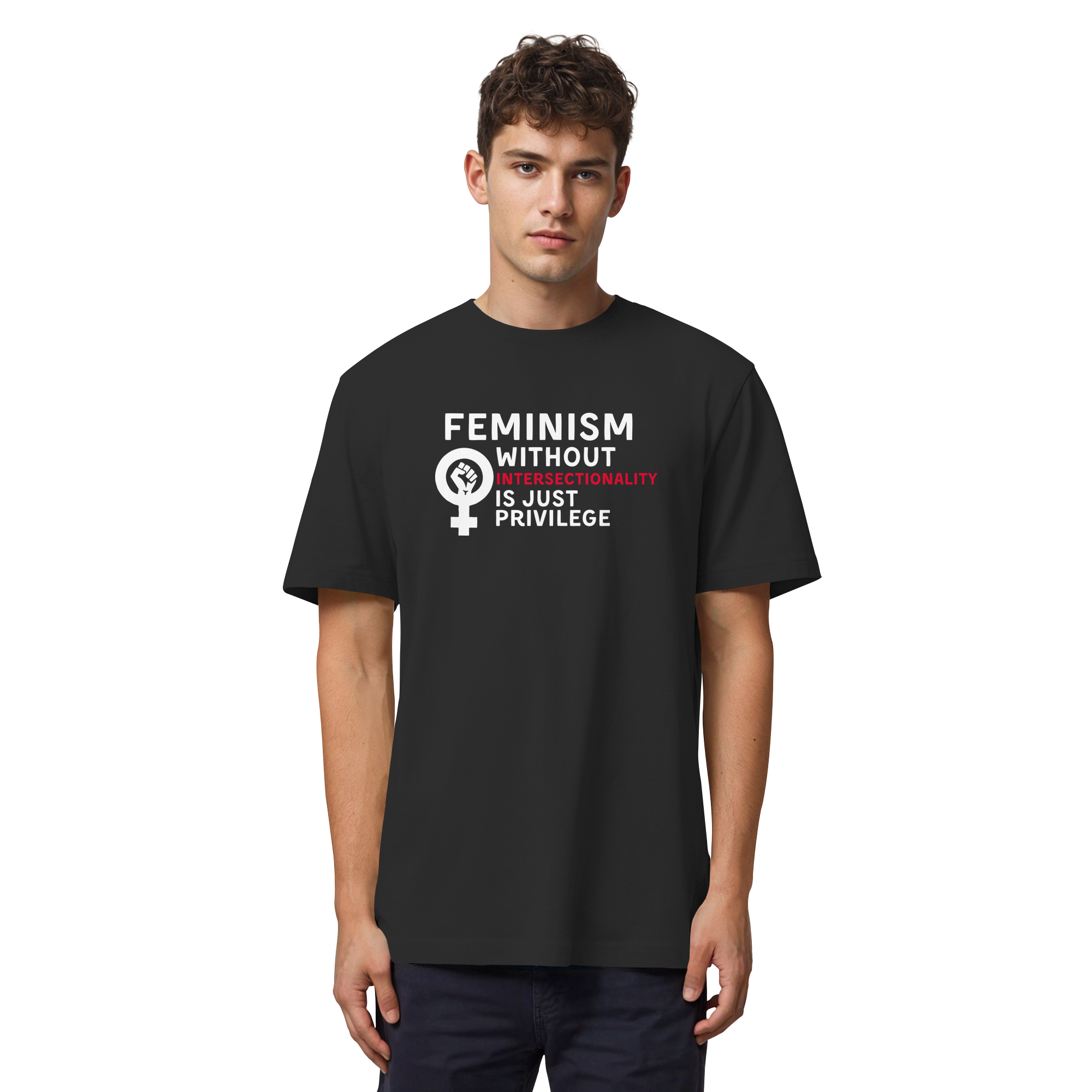 Feminism without Intersectionality is just Privilege - Organic Heavy T-Shirt
