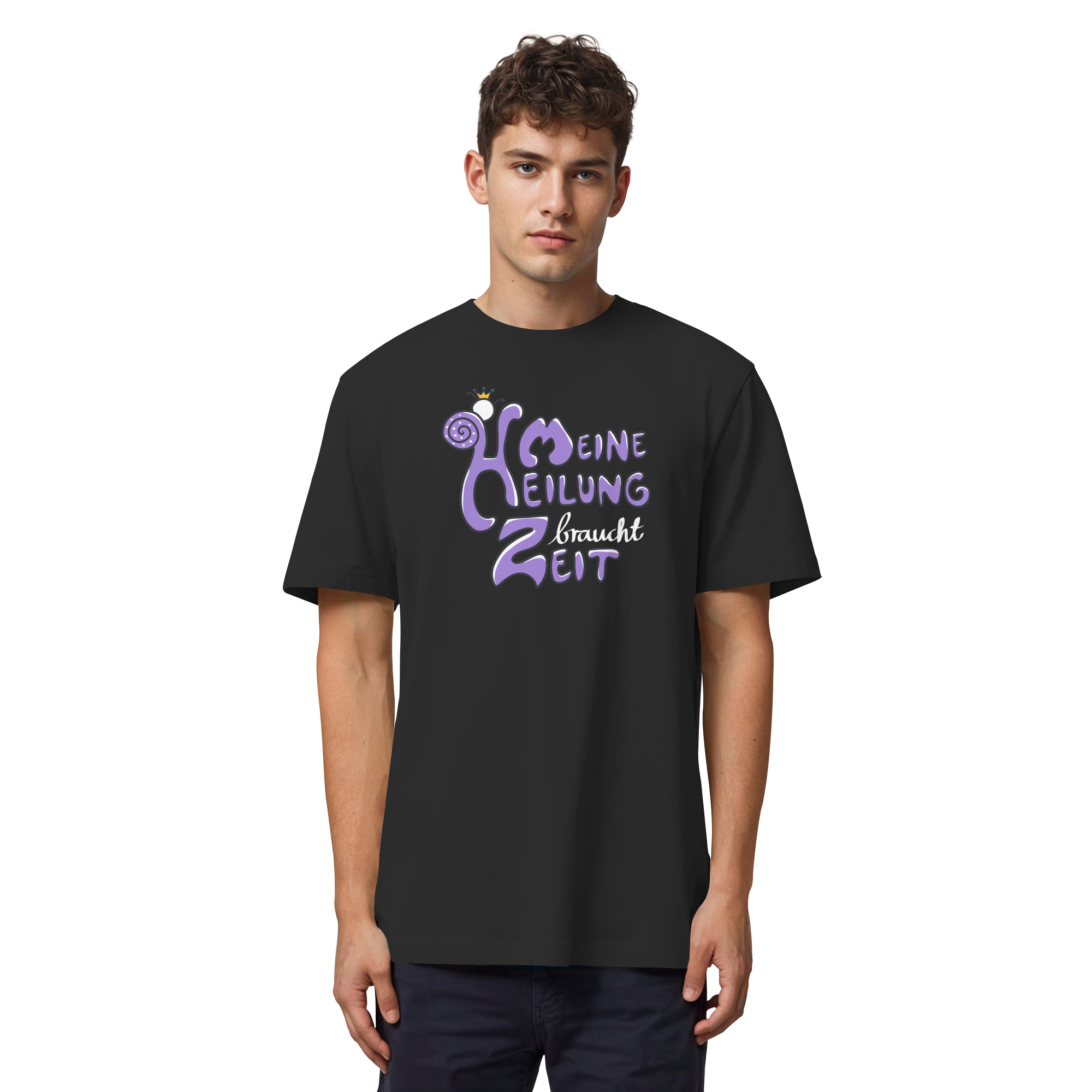Meine Heilung braucht Zeit "Lila Edition" - Organic Heavy T-Shirt