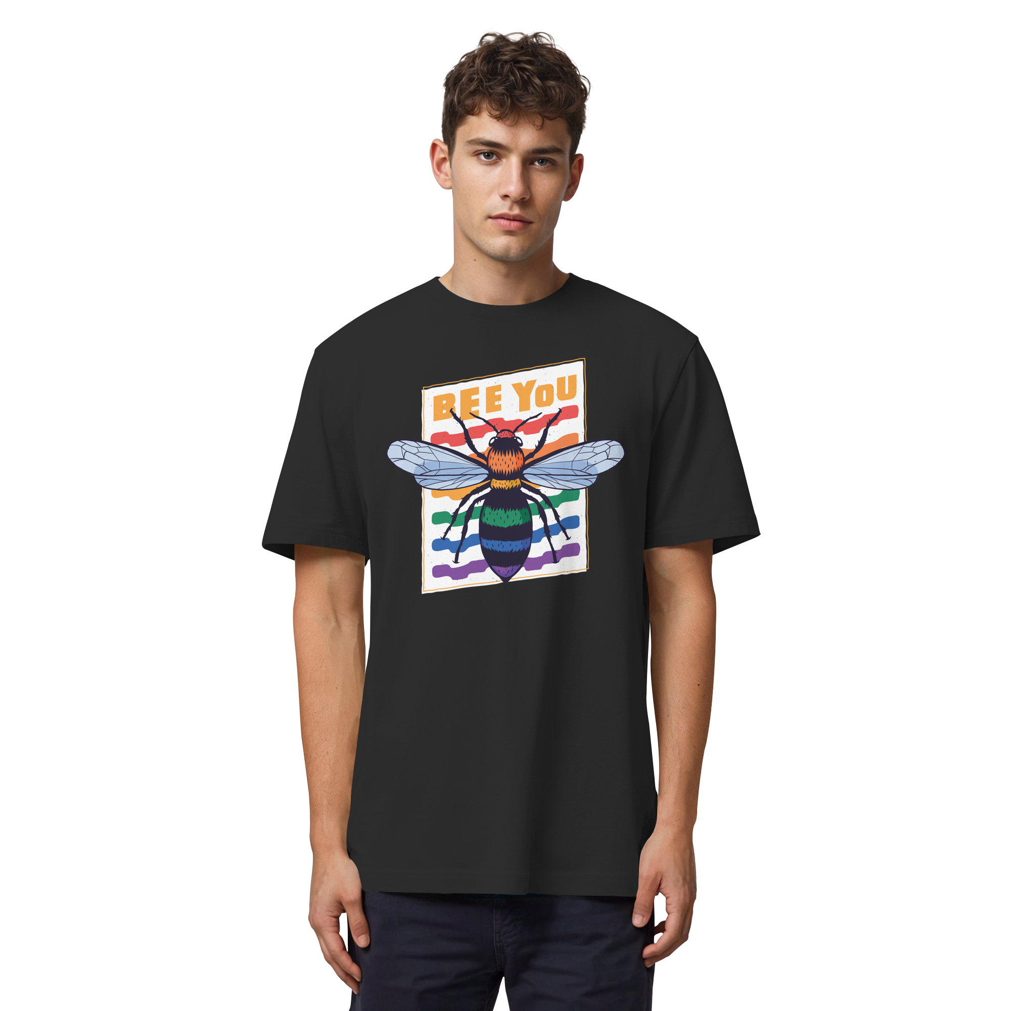 Bee You "Rainbow Edition" - Organic Heavy T-Shirt