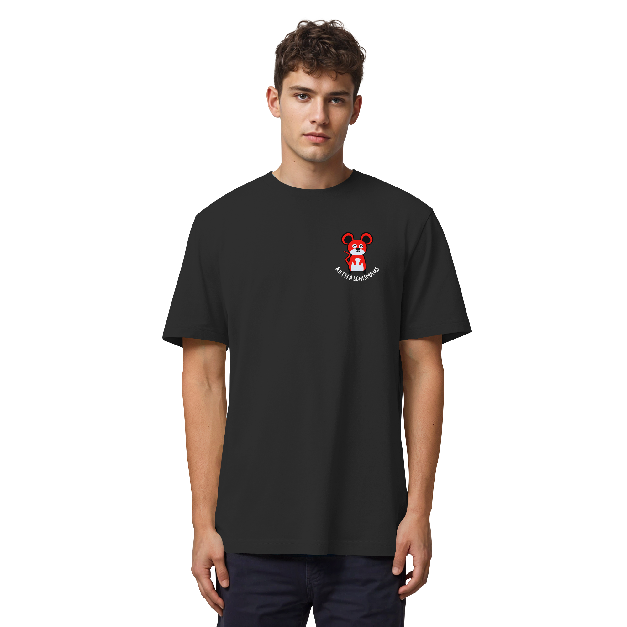 Antifaschismaus - Organic Heavy T-Shirt