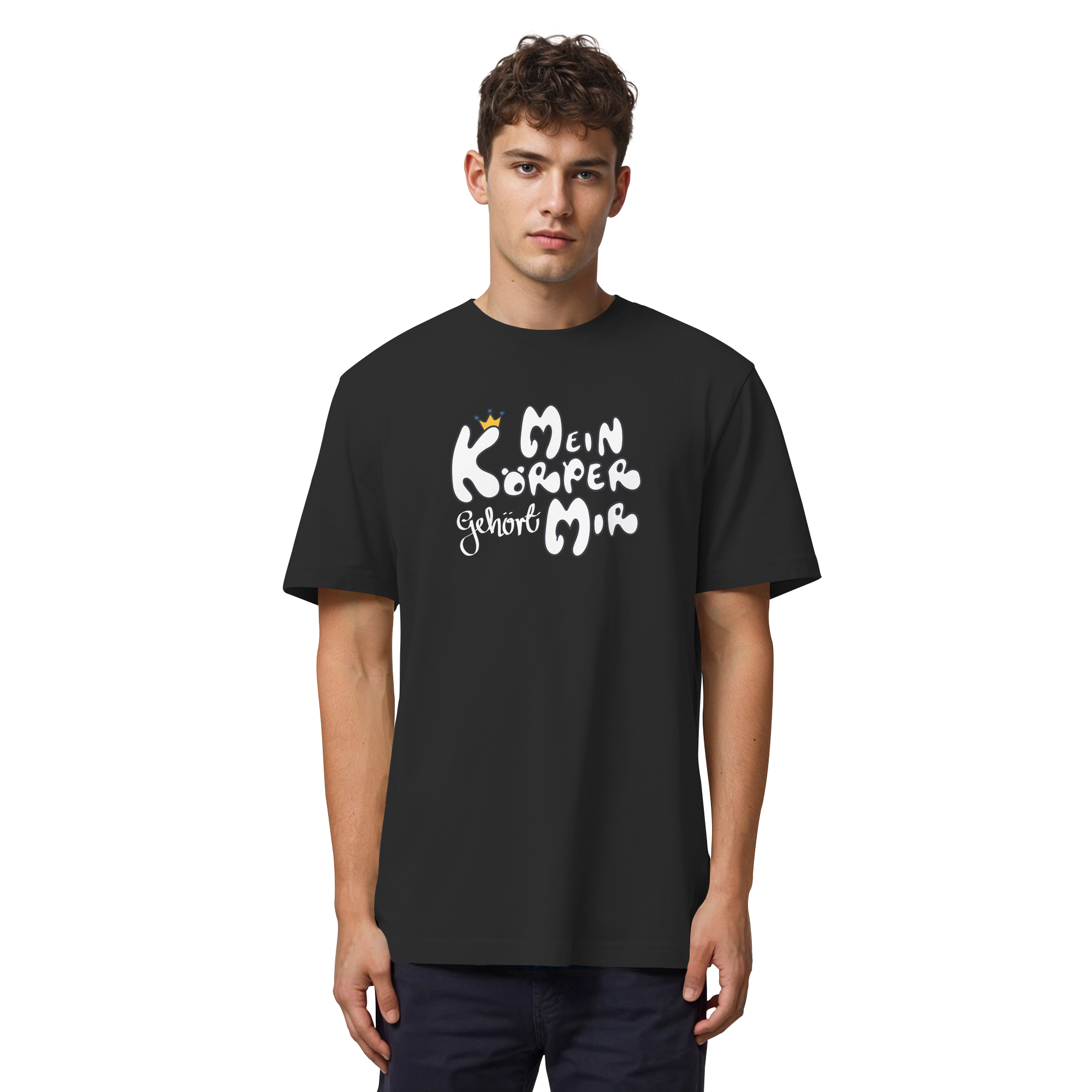 Mein Körper gehört mir "Weiße Edition" - Organic Heavy T-Shirt