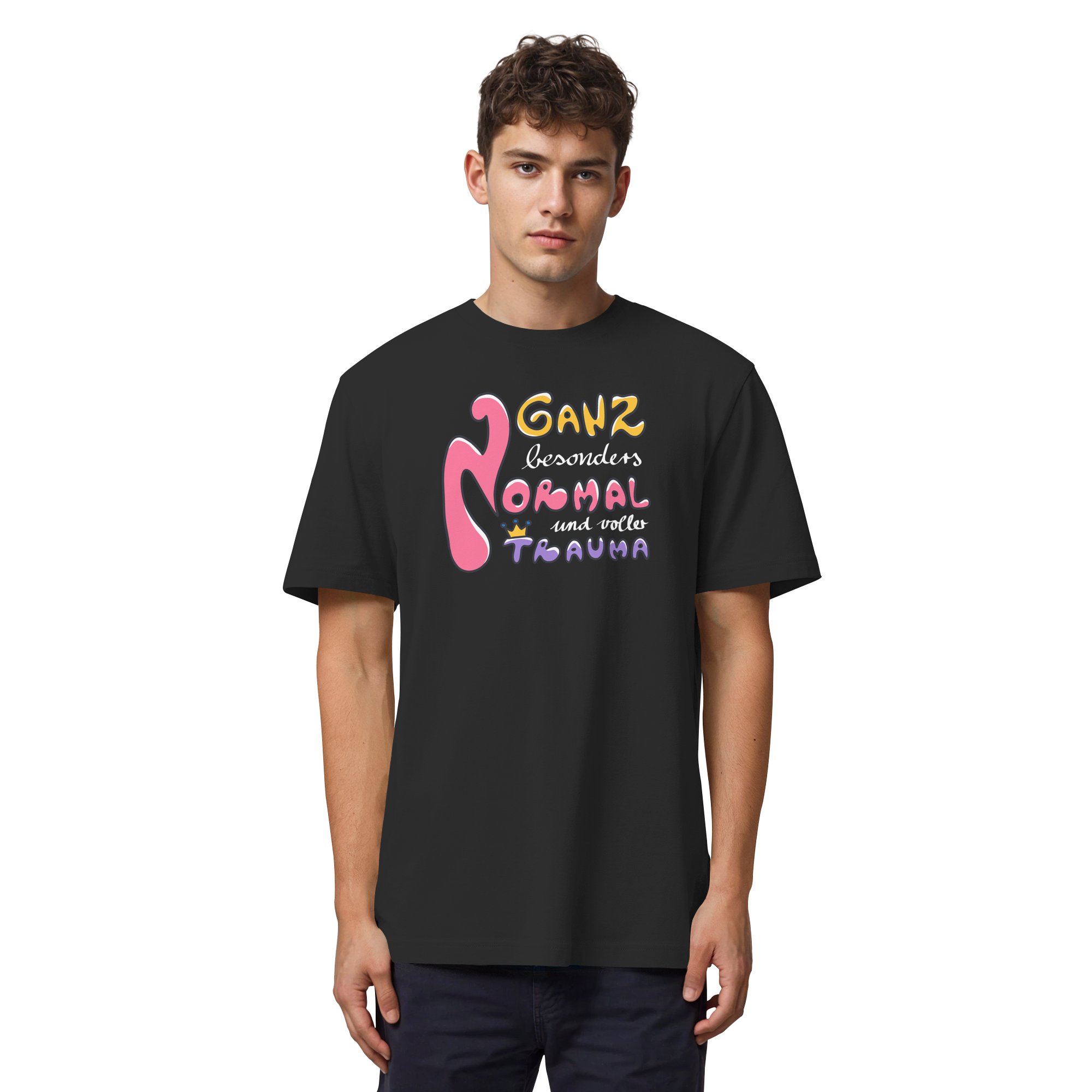 Ganz besonders Normal und voller Trauma "Bunte Edition" - Organic Heavy T-Shirt