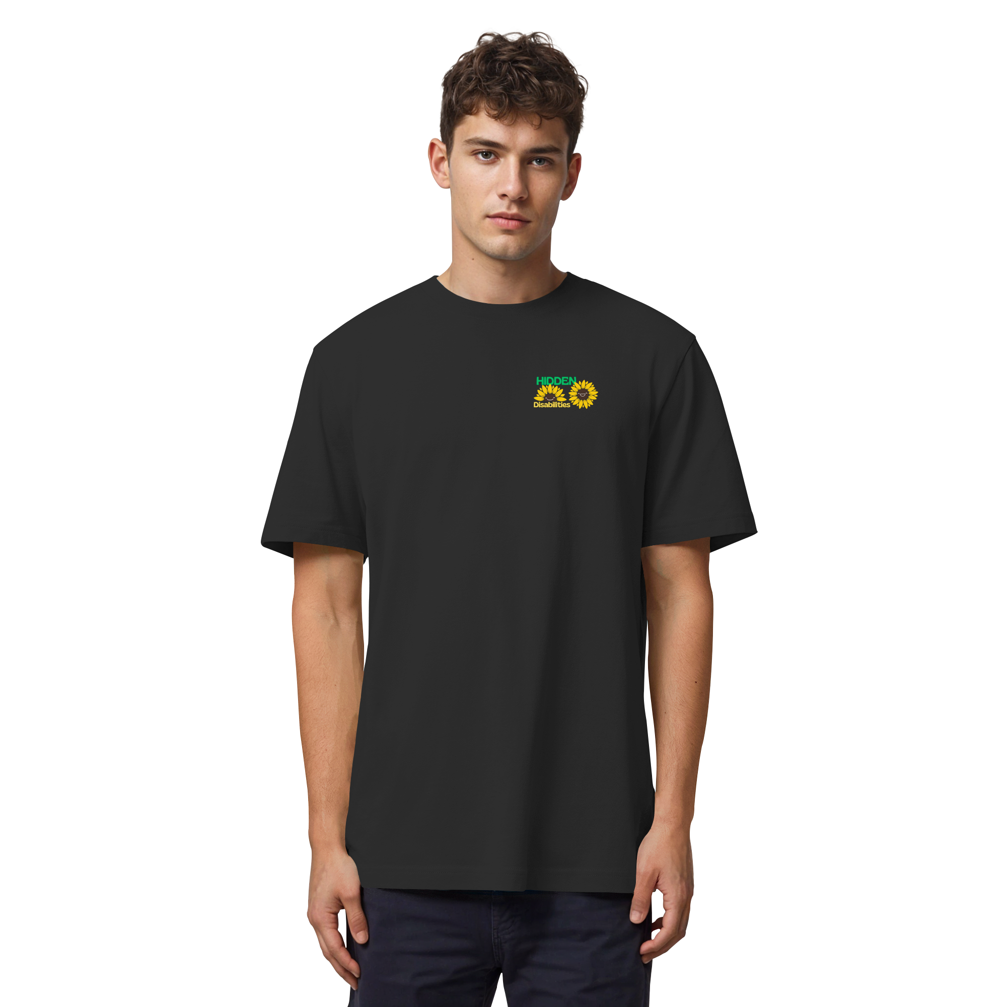 Hidden Disabilities "Sunflower Smile Edition" - Organic Heavy T-Shirt