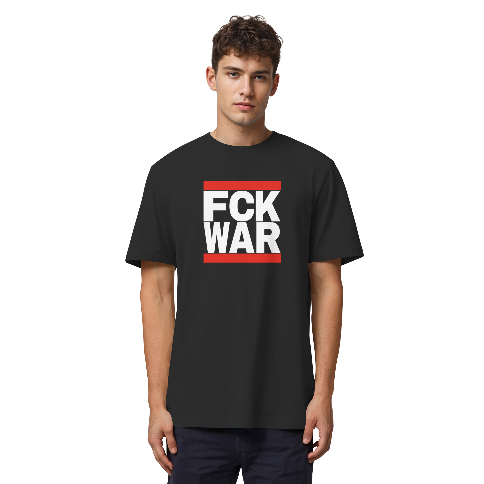 FCK WAR (weiße Schrift) - Organic Heavy T-Shirt