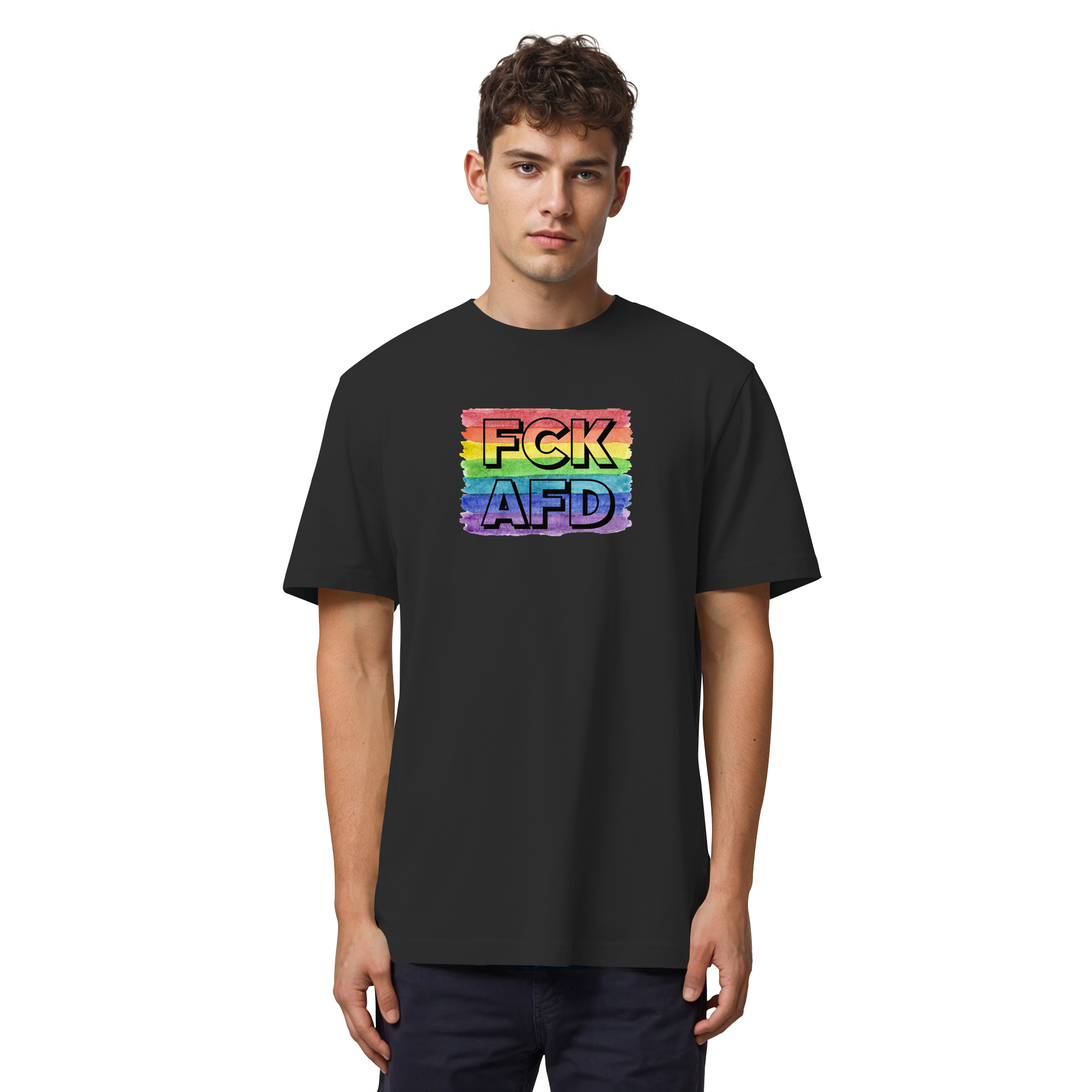 FCK AFD "Rainbow Resistance Edition" - Organic Heavy T-Shirt