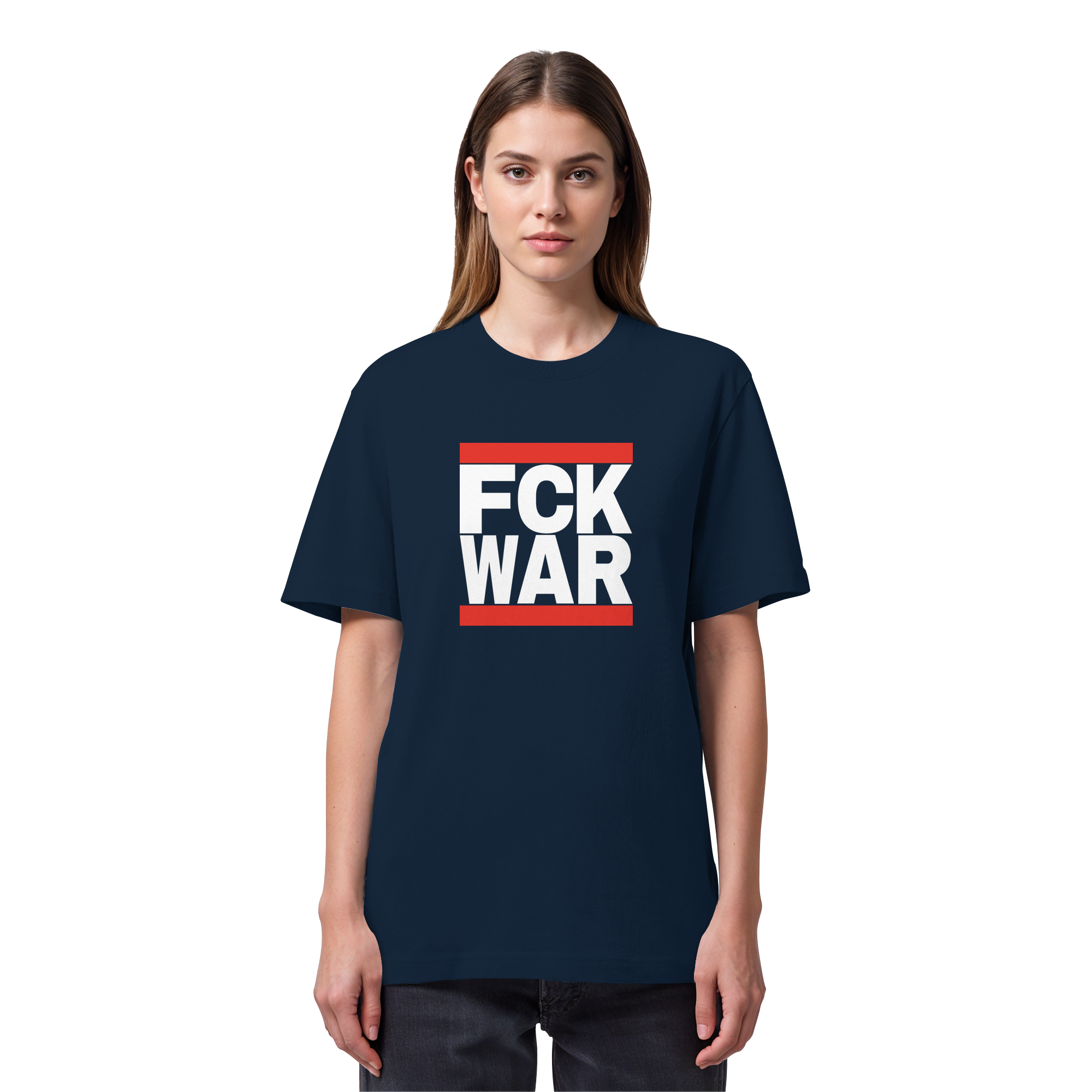 FCK WAR (weiße Schrift) - Organic Heavy T-Shirt