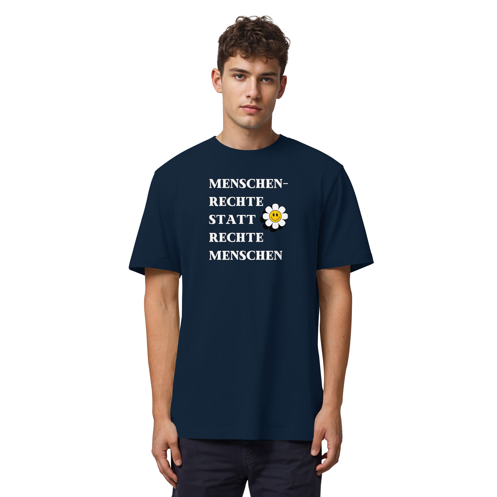 Menschenrechte statt rechte Menschen - Organic Heavy T-Shirt