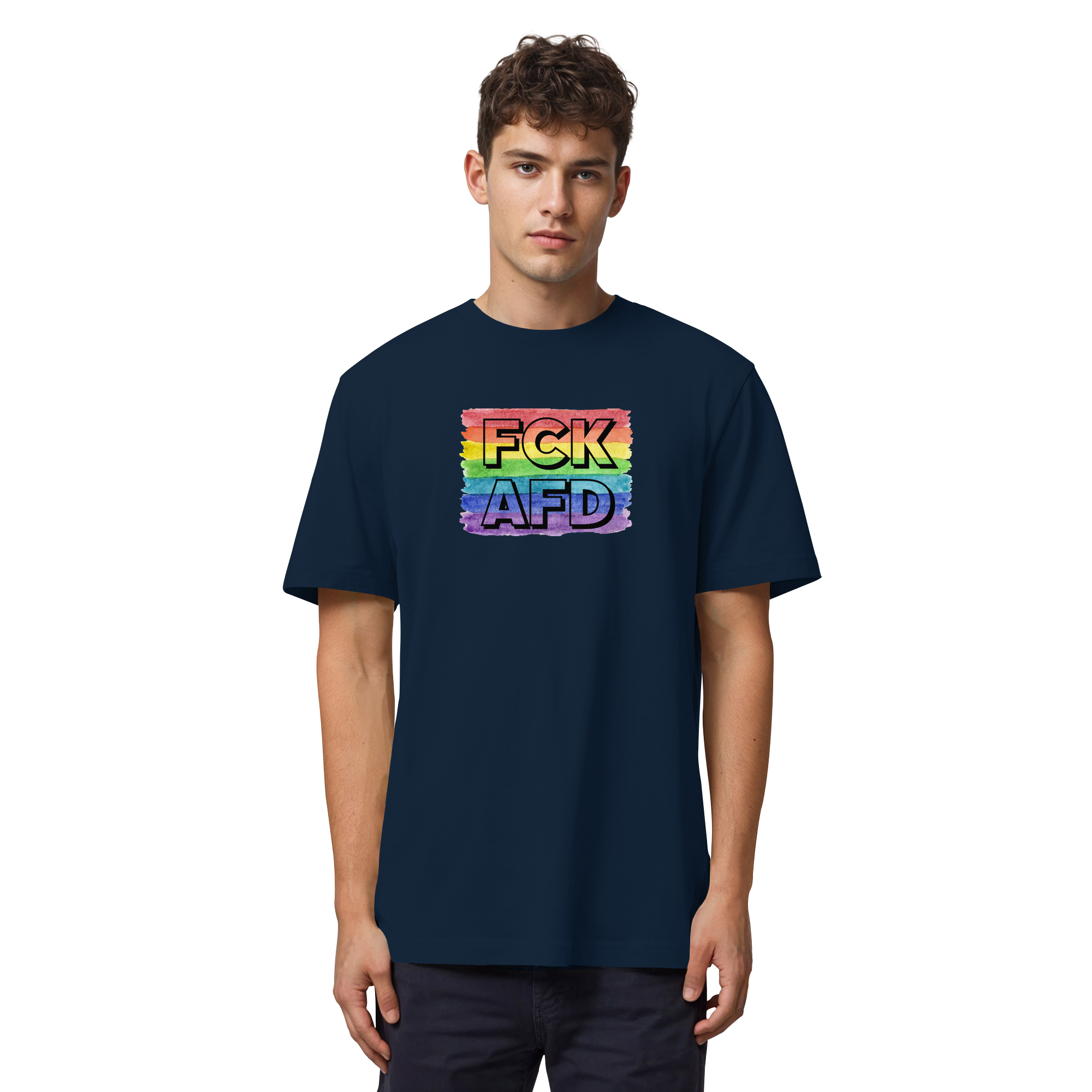 FCK AFD "Rainbow Resistance Edition" - Organic Heavy T-Shirt