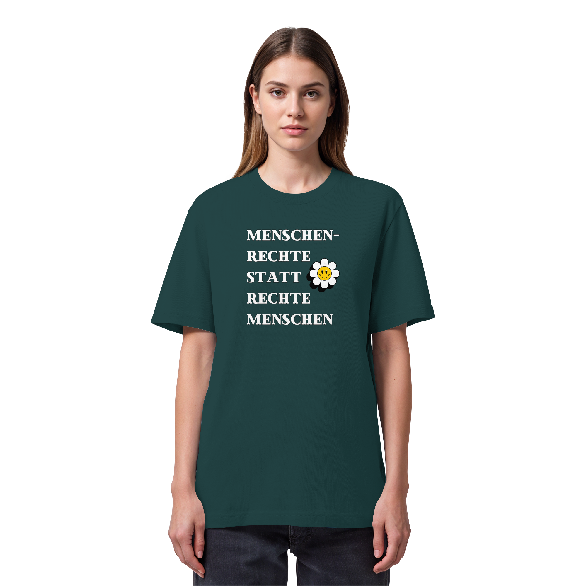 Menschenrechte statt rechte Menschen - Organic Heavy T-Shirt