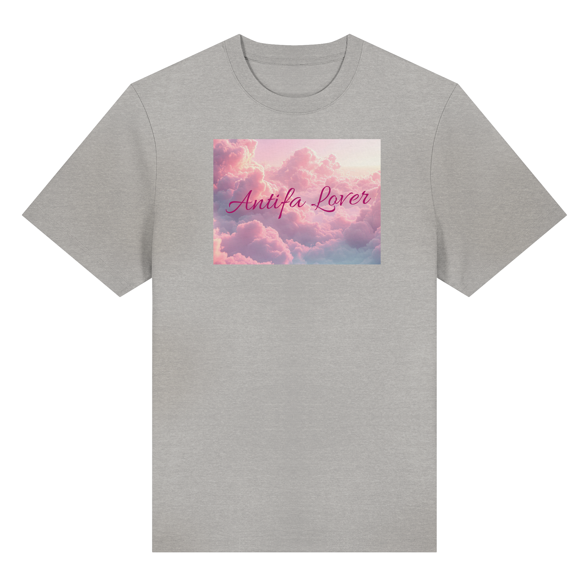 Antifa Lover Backprint - Organic Heavy T-Shirt