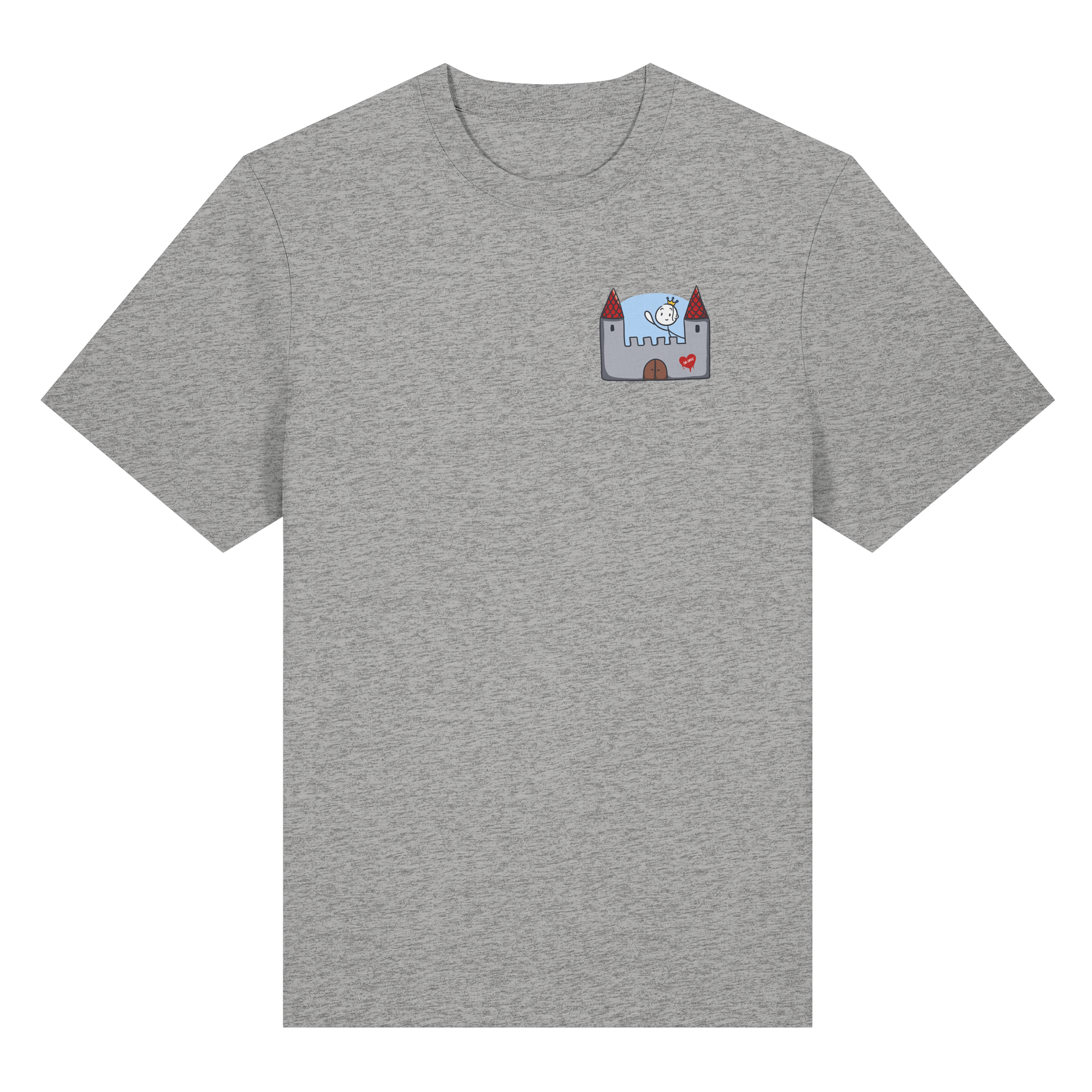 Hier und jetzt bin ich in Sicherheit "Schwarze Edition" Backprint - Organic Heavy T-Shirt