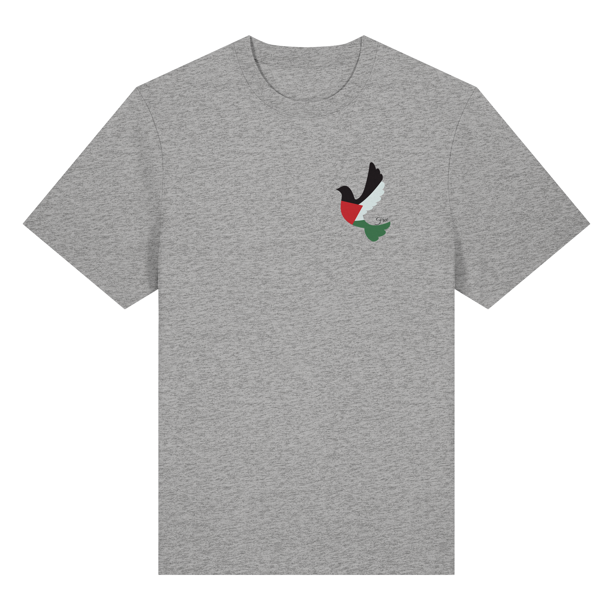 Free Palestine "Unbroken Wings Edition" - Organic Heavy T-Shirt