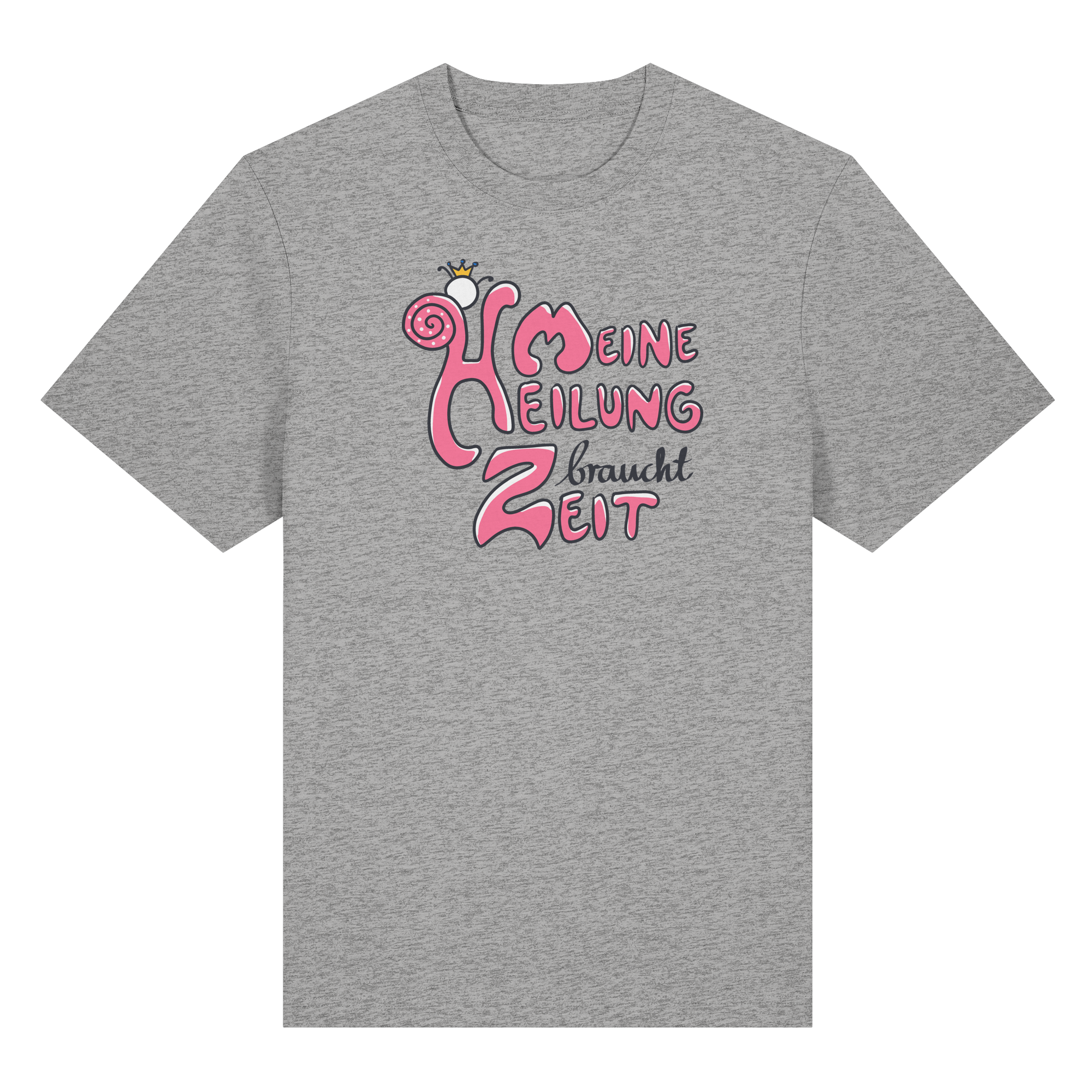 Meine Heilung braucht Zeit "Pinke Edition" - Organic Heavy T-Shirt