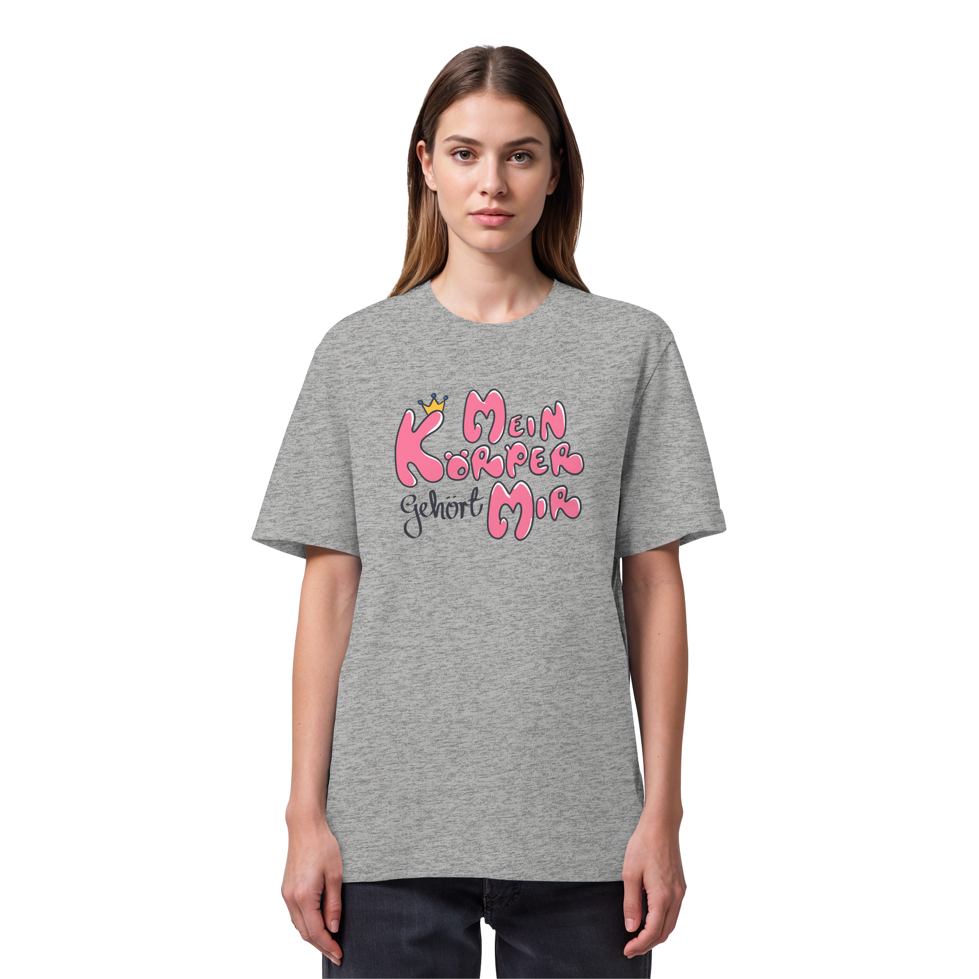 Mein Körper gehört mir "Pinke Edition" - Organic Heavy T-Shirt