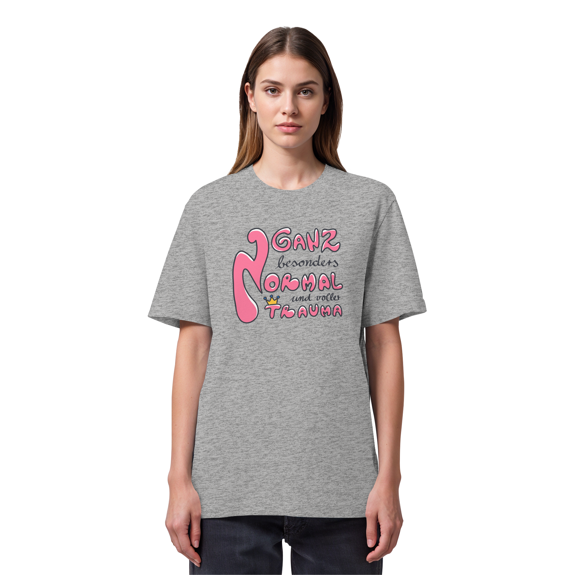 Ganz besonders Normal und voller Trauma "Pinke Edition" - Organic Heavy T-Shirt