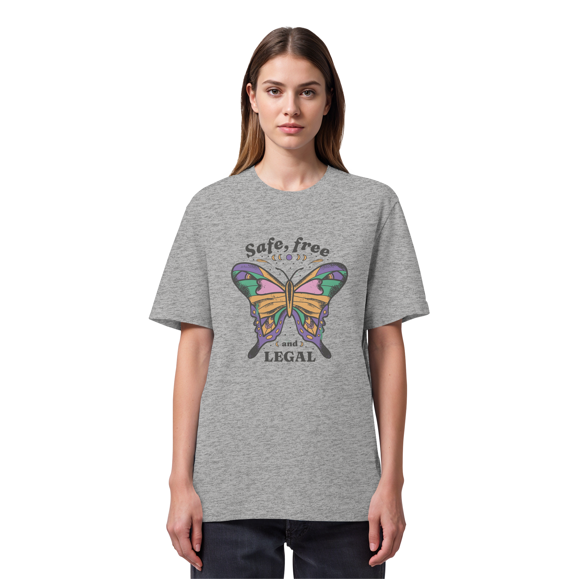 Safe Free Legal "Schmetterling Edition" - Organic Heavy T-Shirt