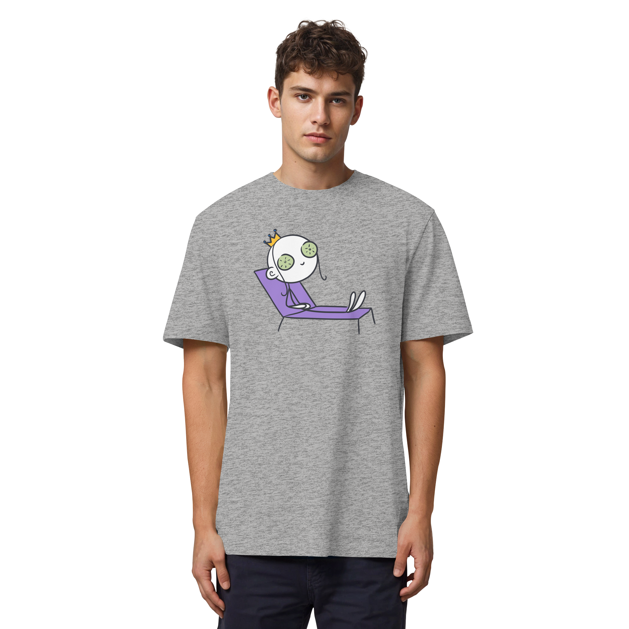 Seelenmännchen "Chill Out Edition" Frontprint - Organic Heavy T-Shirt