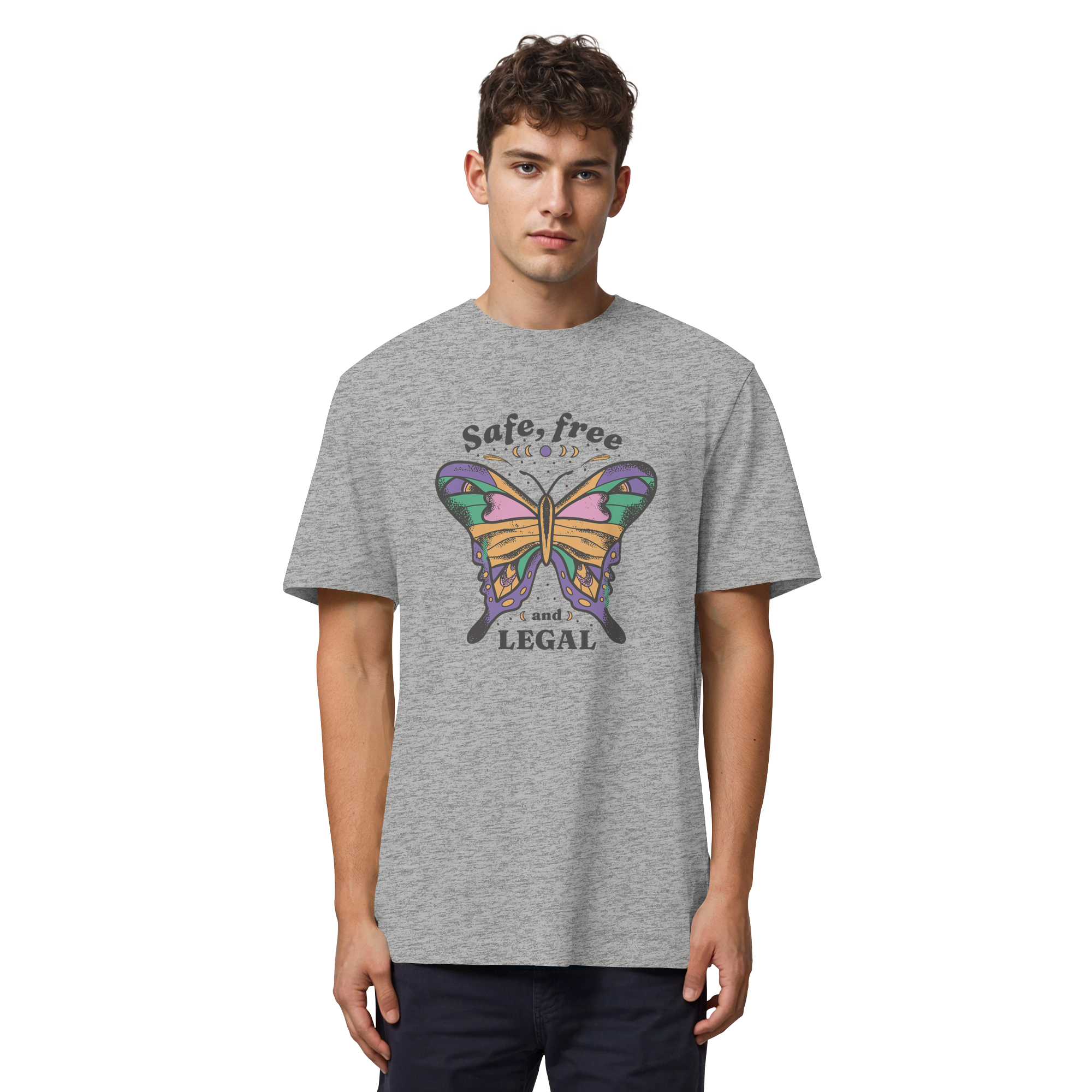 Safe Free Legal "Schmetterling Edition" - Organic Heavy T-Shirt