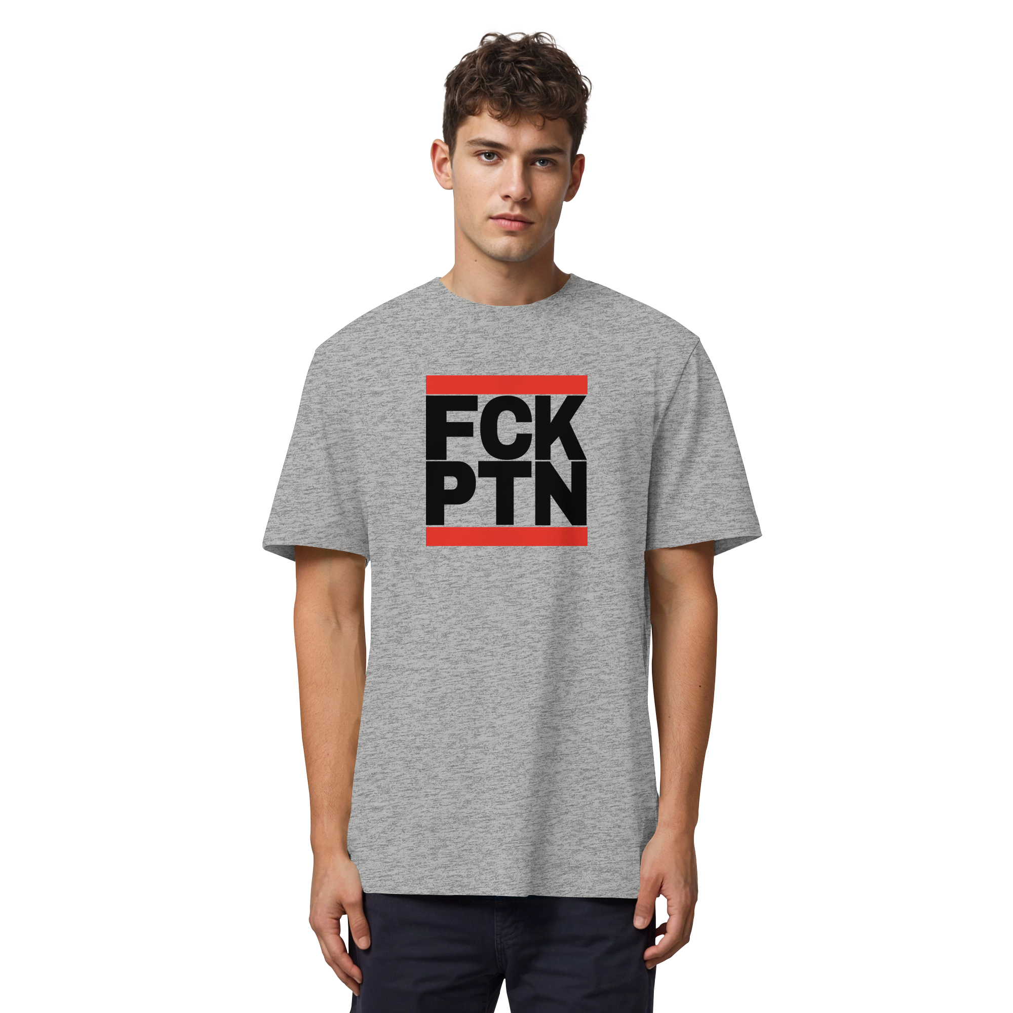 FCK PTN (schwarze Schrift) - Organic Heavy T-Shirt